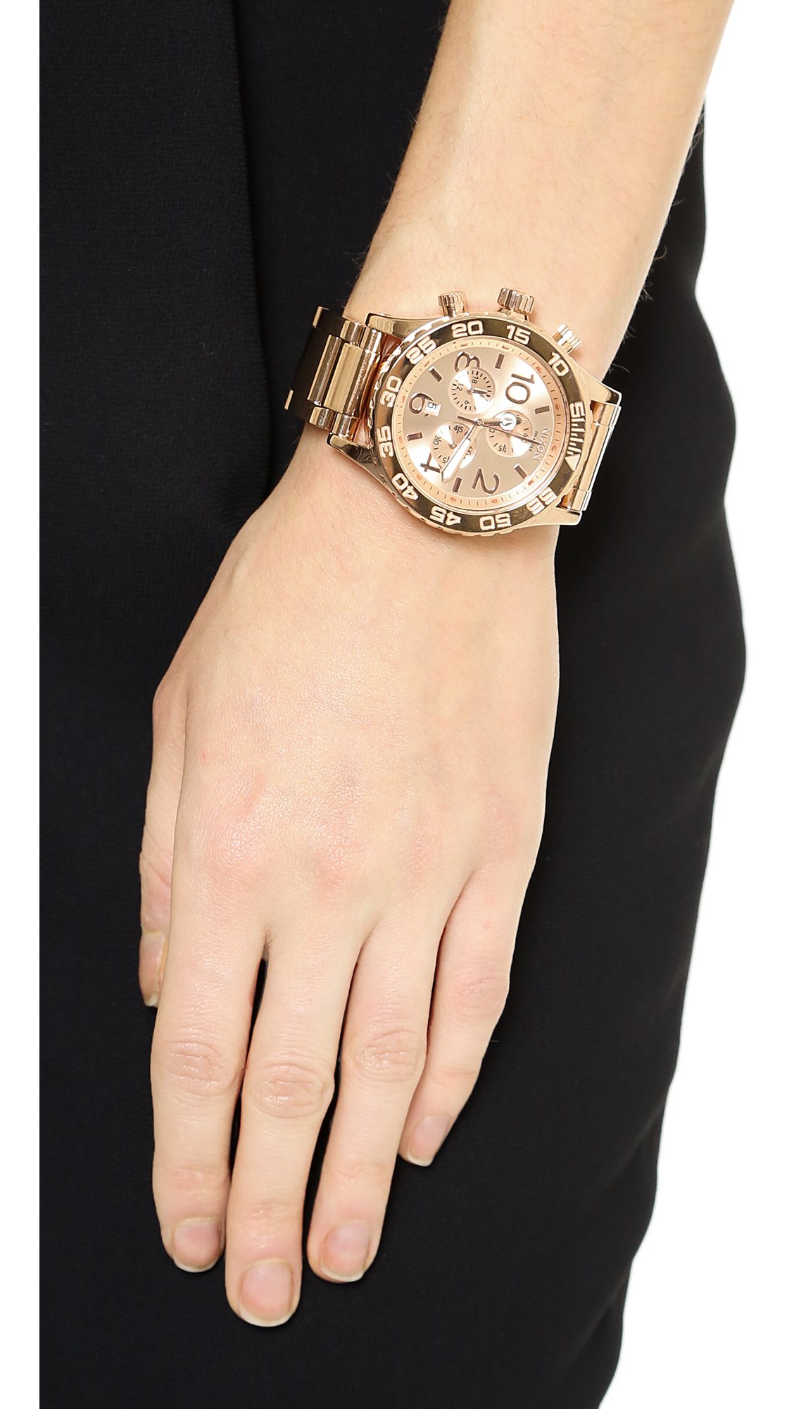 Nixon 42-20 Chrono Watch - Rose Gold in Pink | Lyst