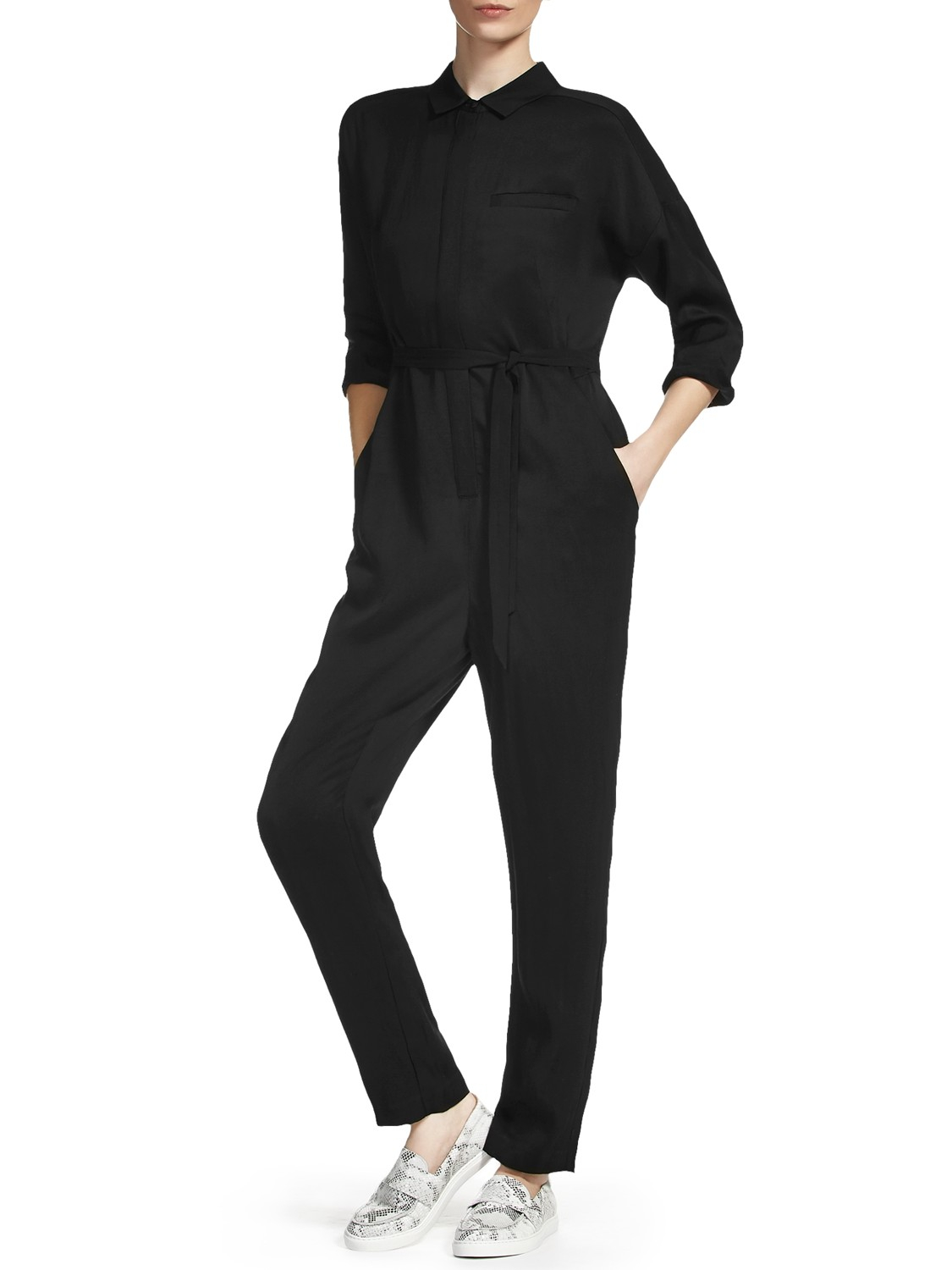 black shirt jumpsuit