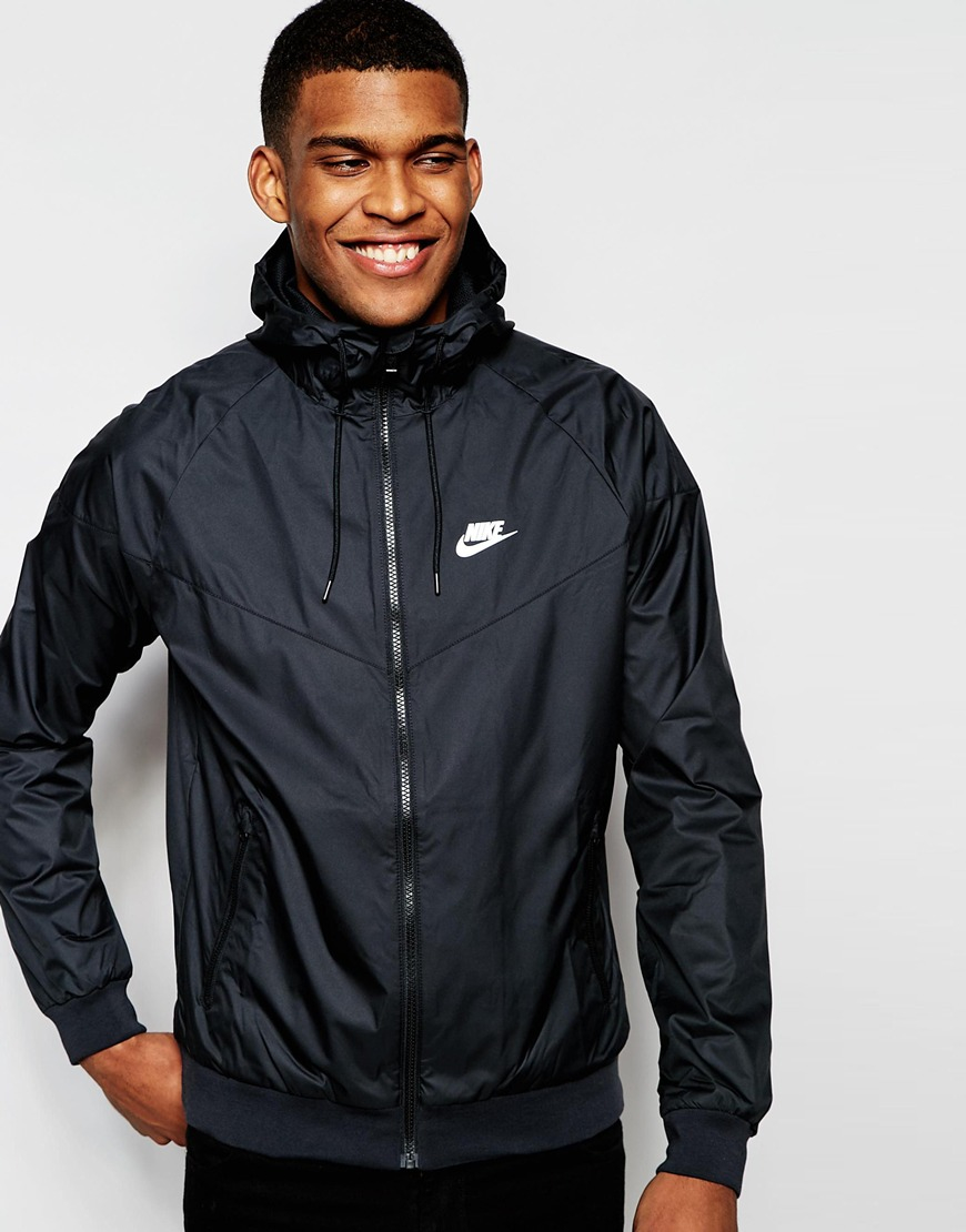 nike windbreaker jacket mens black