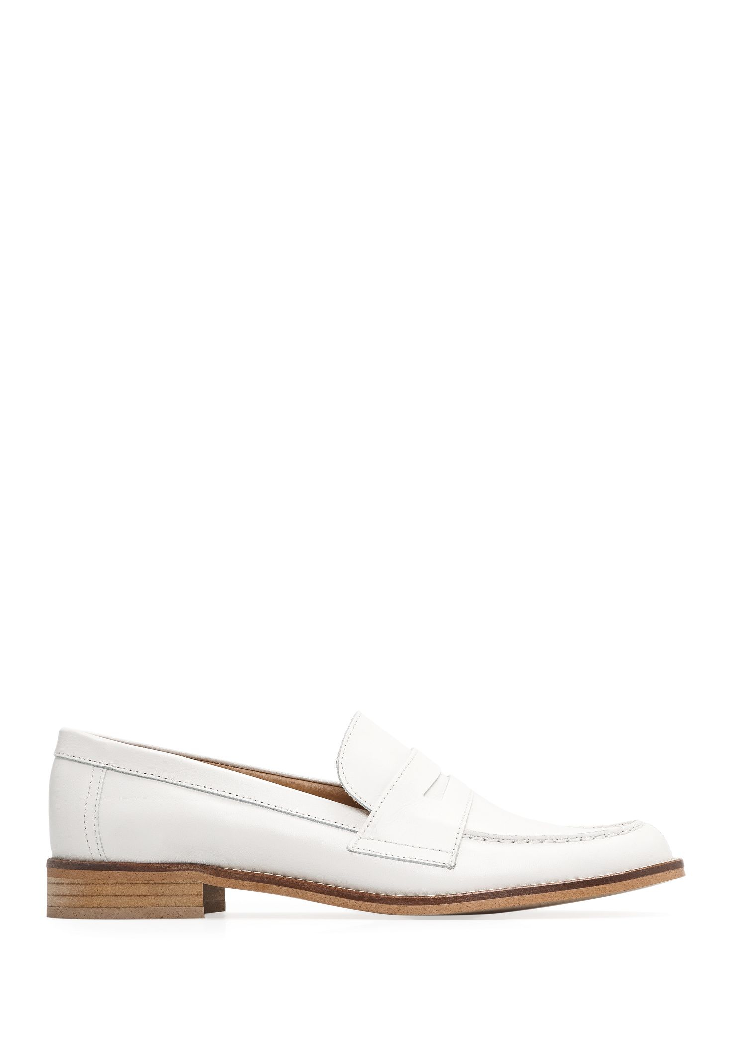 mango white loafers
