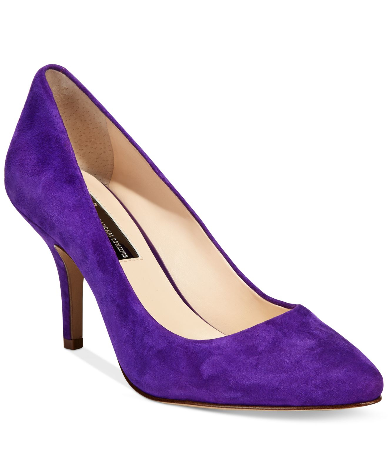 mauve pointed heels