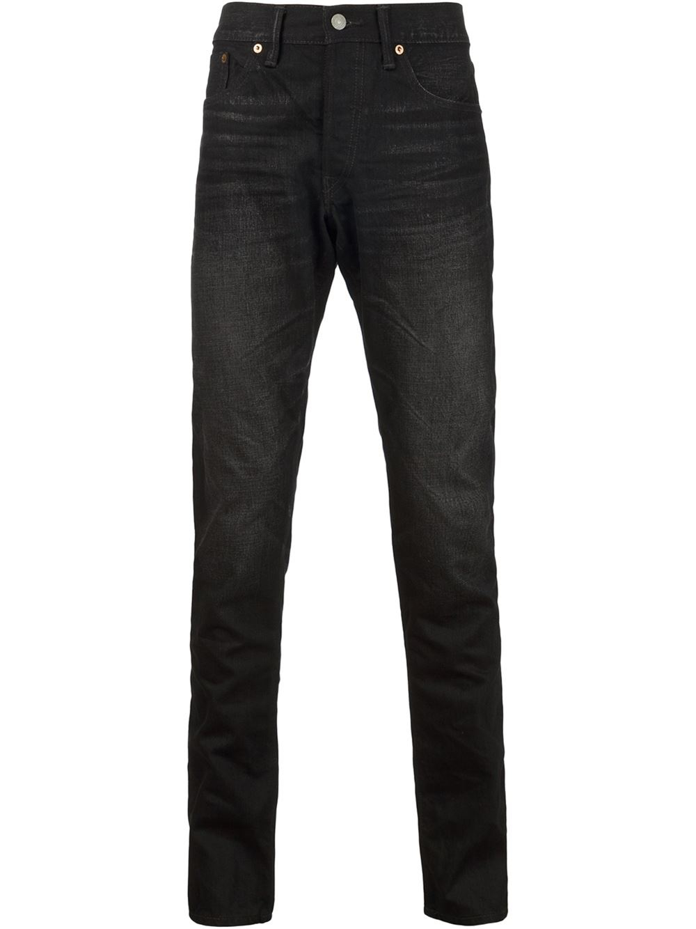 Lyst - Rrl 'slim Narrow Watts' Jeans in Black for Men
