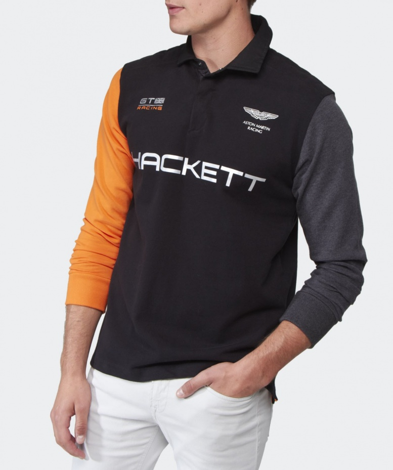 hackett long sleeve polo