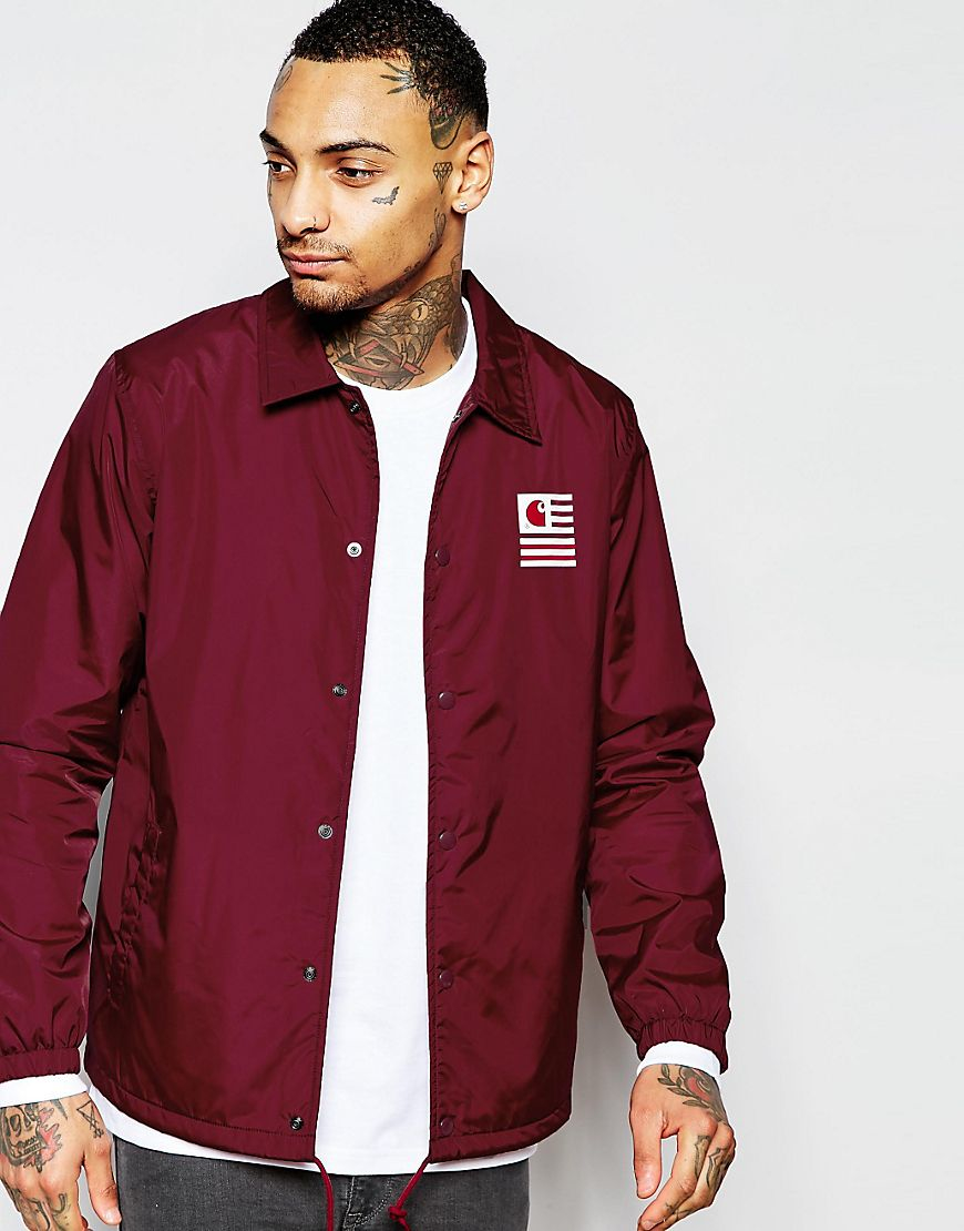 maroon carhartt jacket