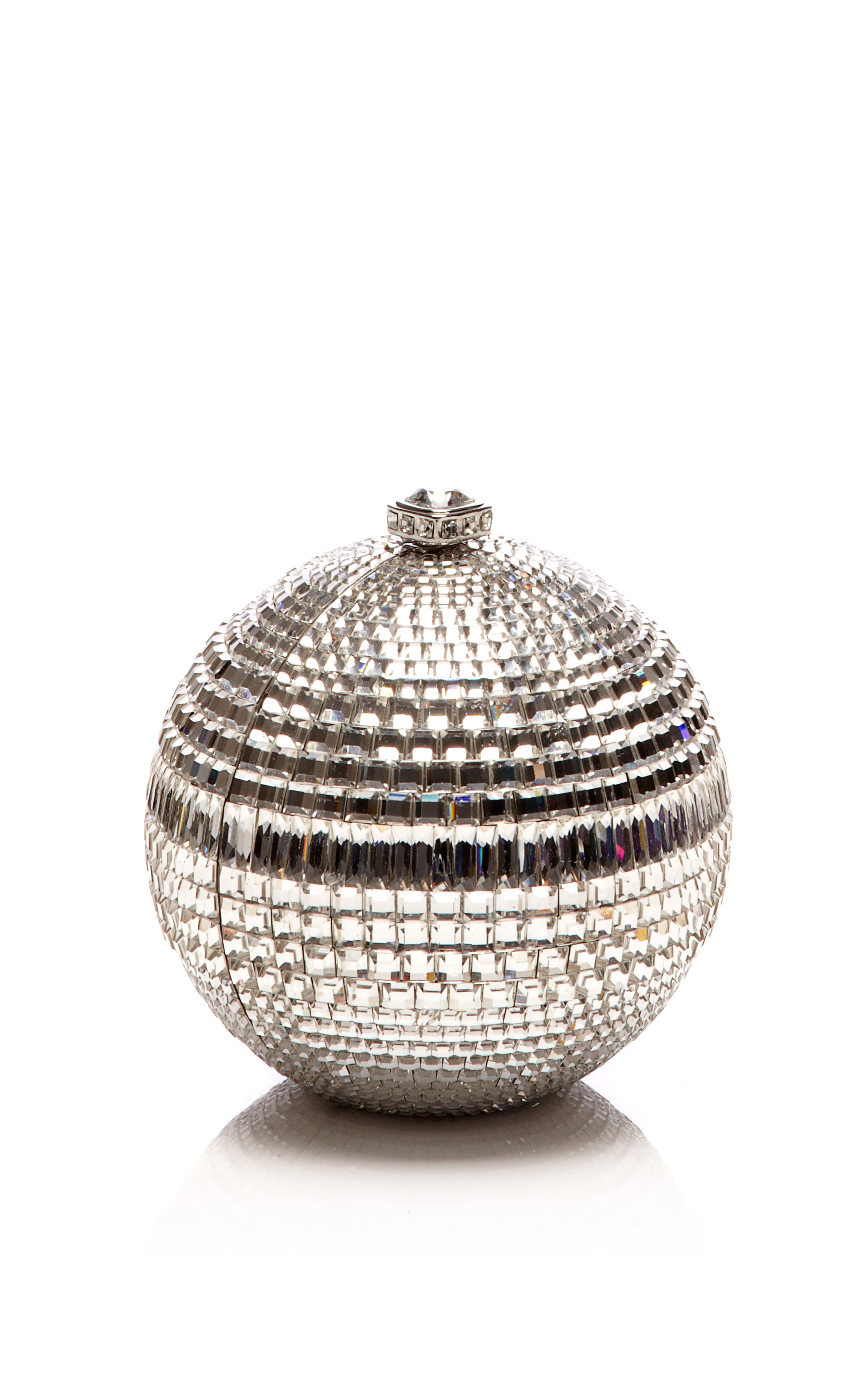 Judith Leiber Disco Ball Evening Bag in Silver (Metallic) - Lyst