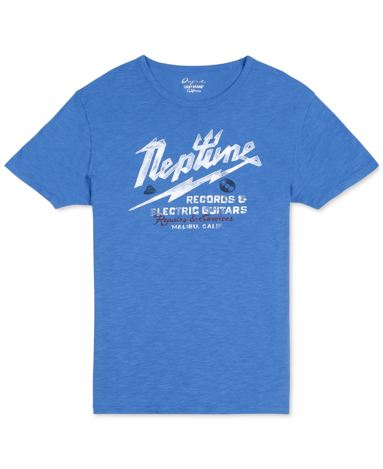 Lucky Brand Vintage-style Neptune Records T-shirt in Cobalt Blue (Blue) for  Men | Lyst