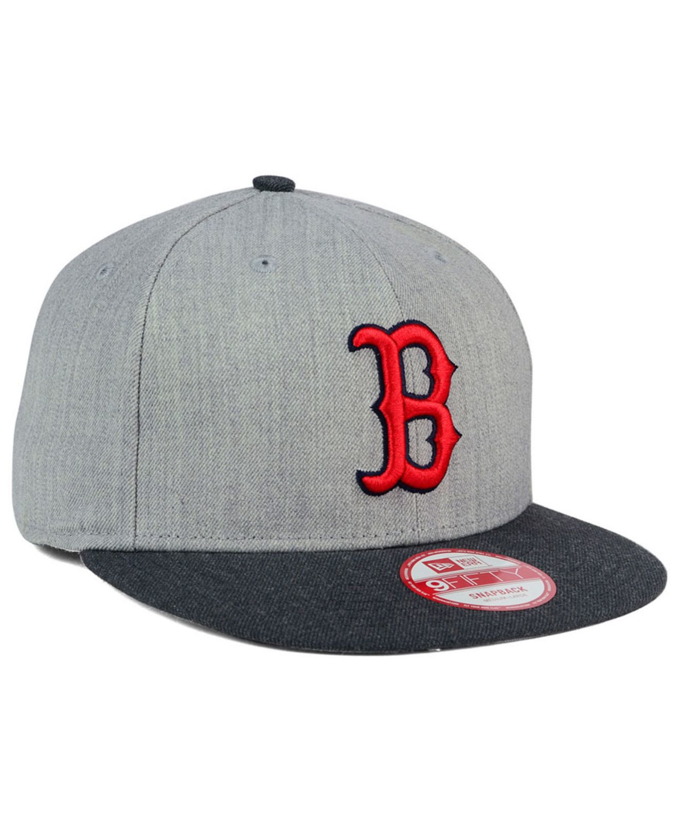 KTZ Synthetic Boston Red Sox Heather Action 9fifty Snapback Cap in ...