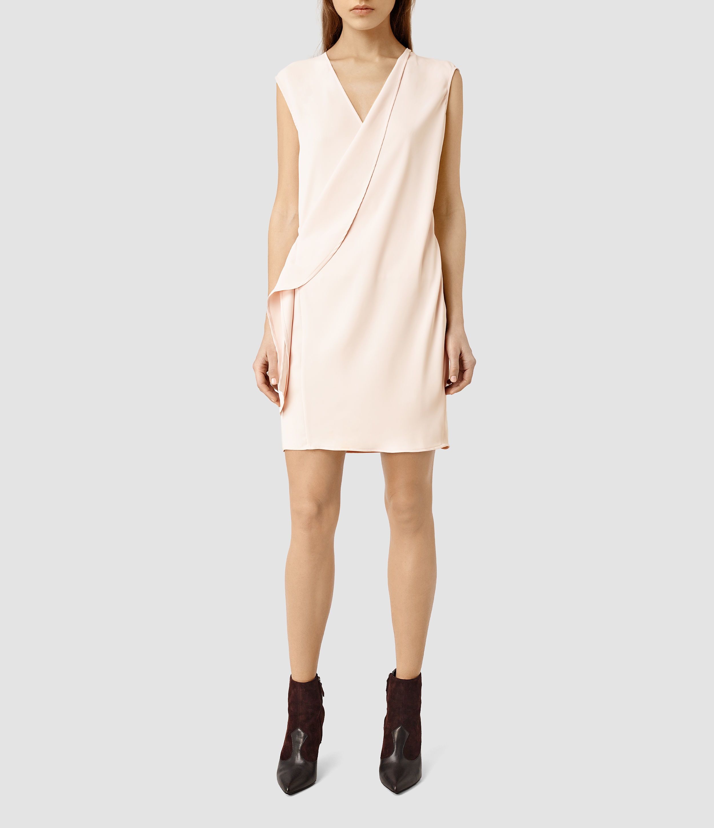 all saints pink dress