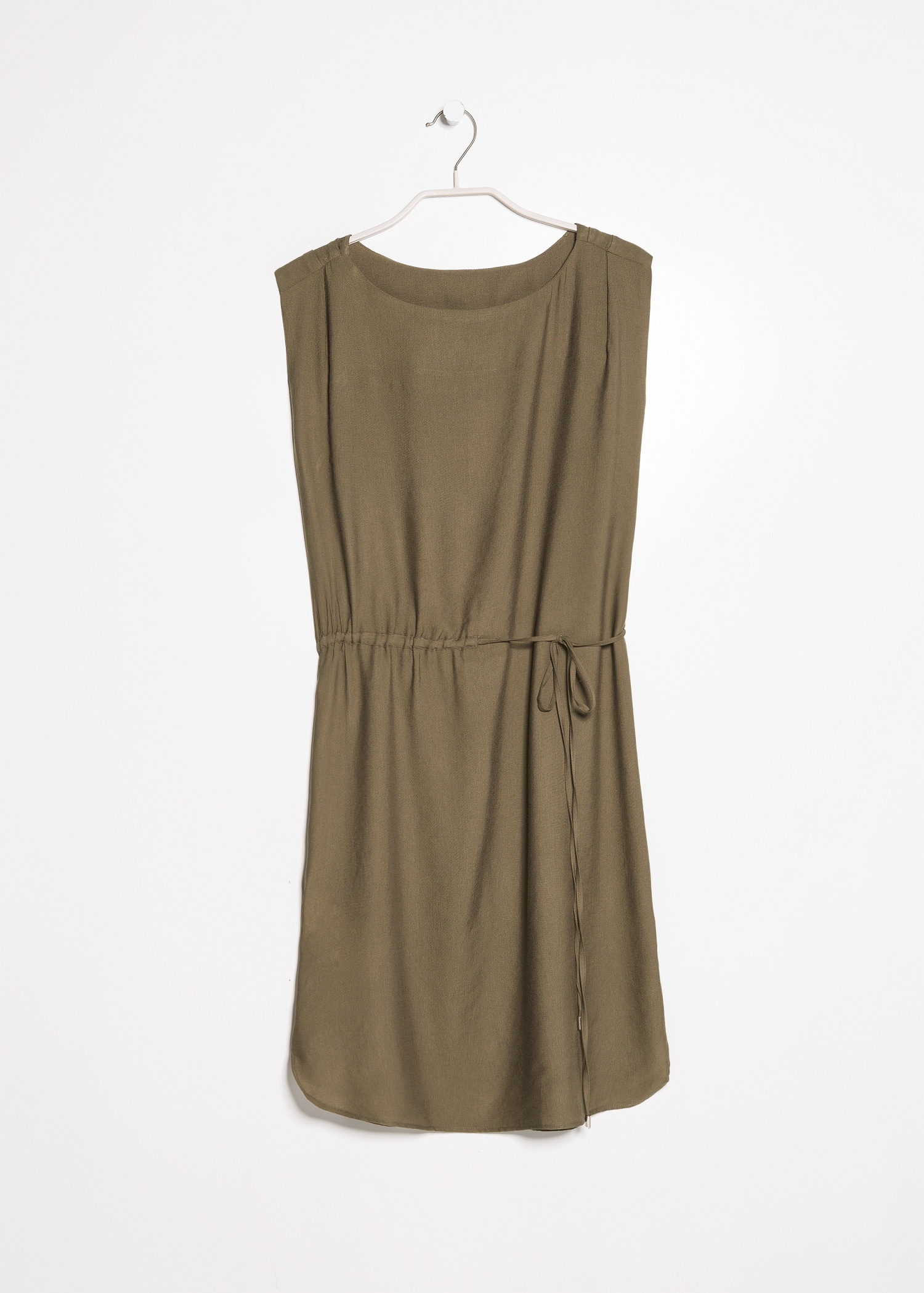 mango drawstring waist dress