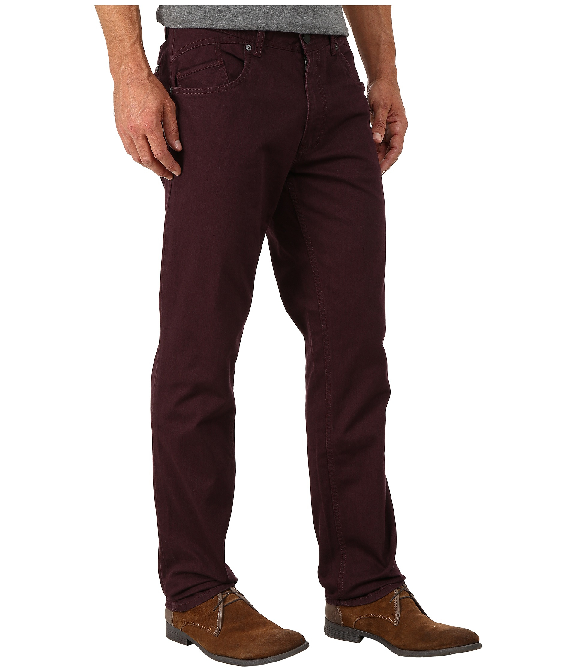 red calvin klein pants