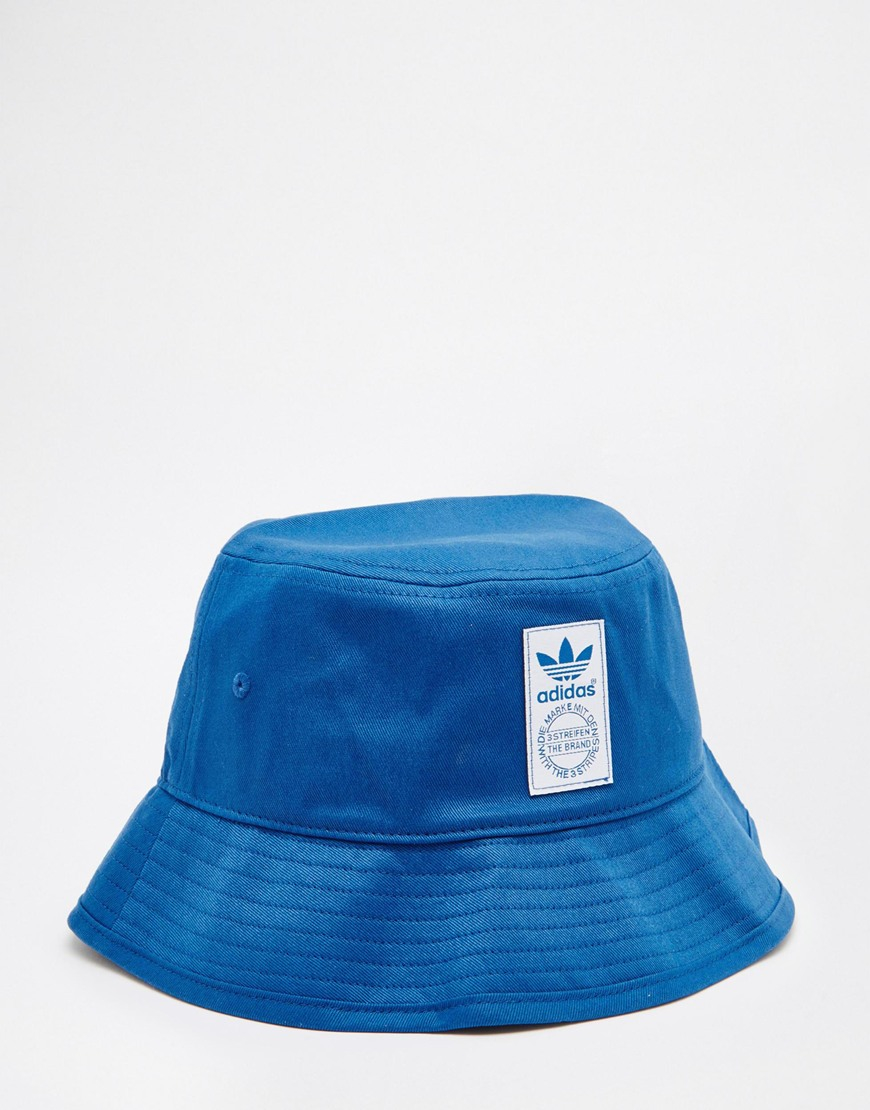 adidas blue bucket hat