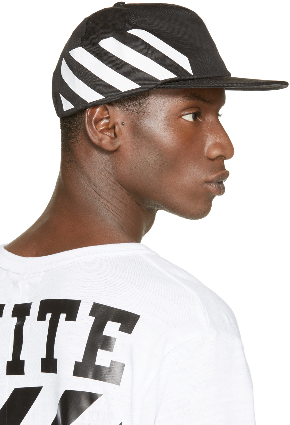 Off-White c/o Virgil Abloh Black Stripe Cap for Men | Lyst