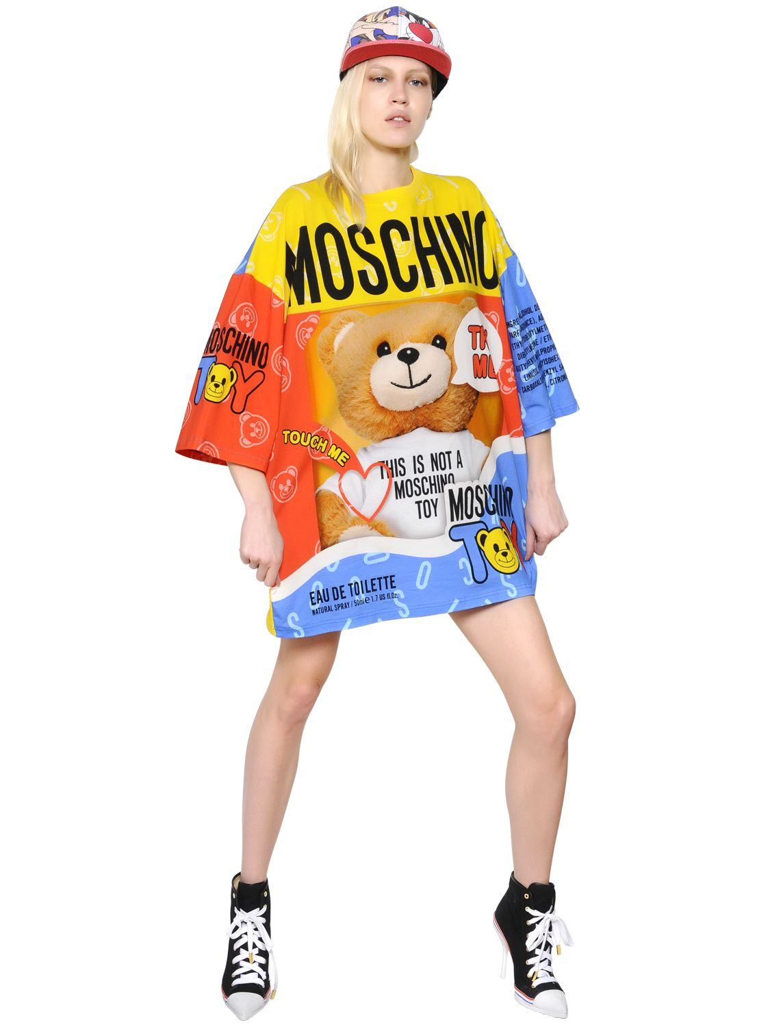 fake moschino t shirt dress