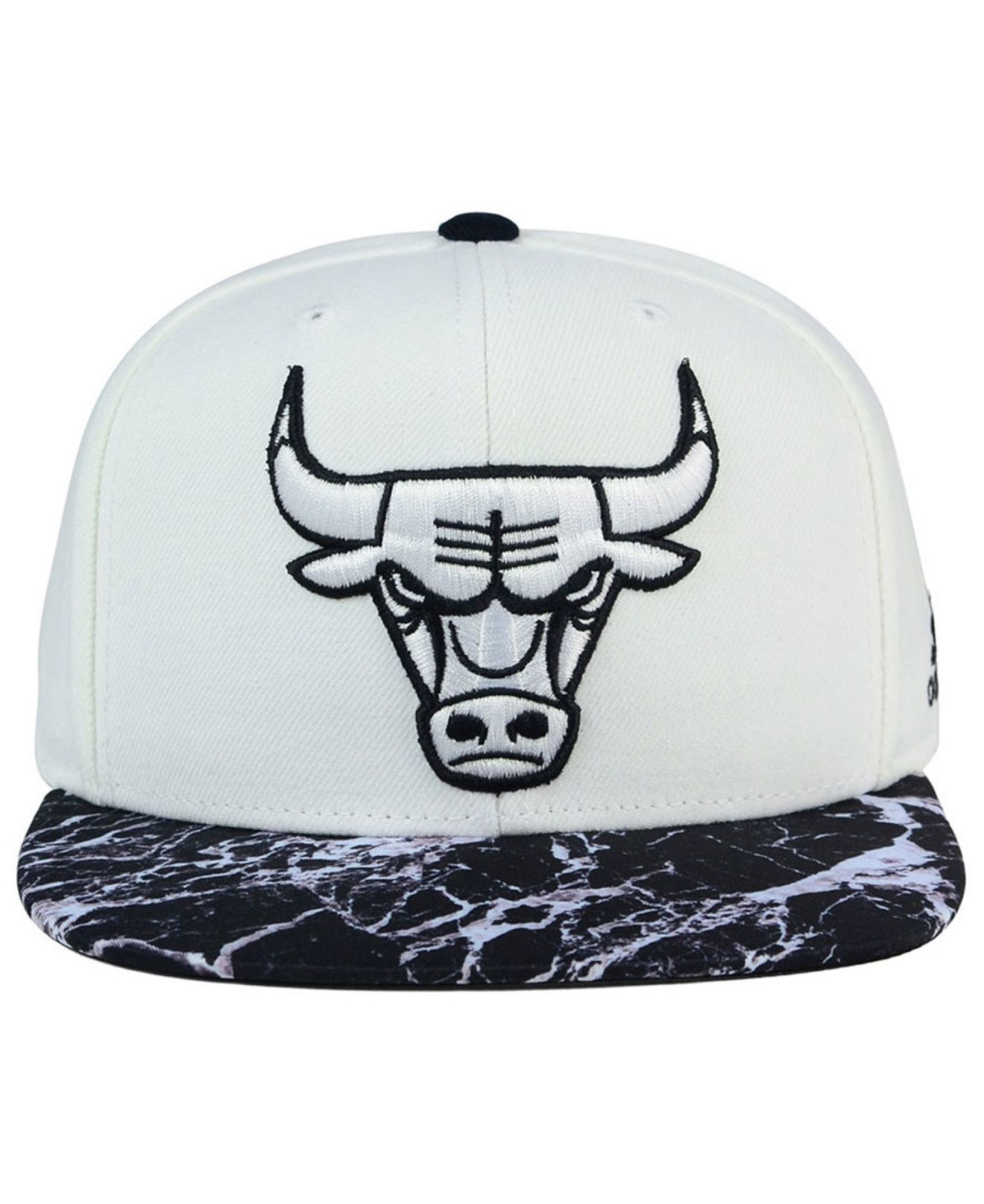 Adidas originals Chicago Bulls White Marble Snapback Cap ...