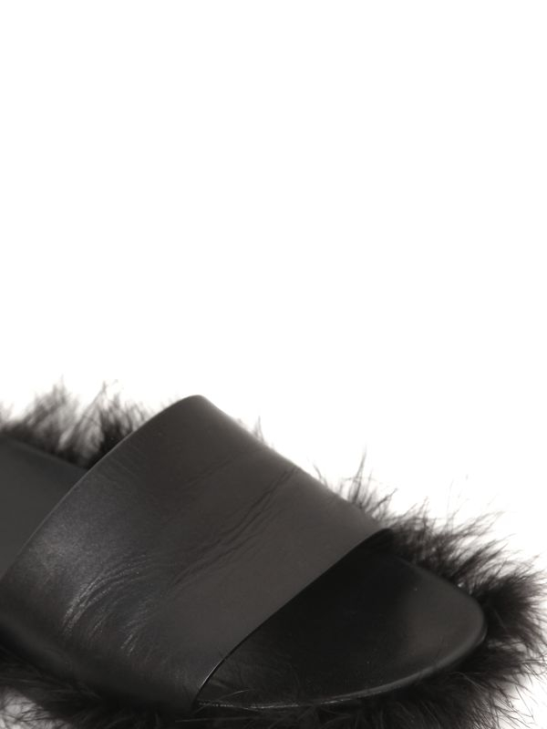 mens fluffy sliders