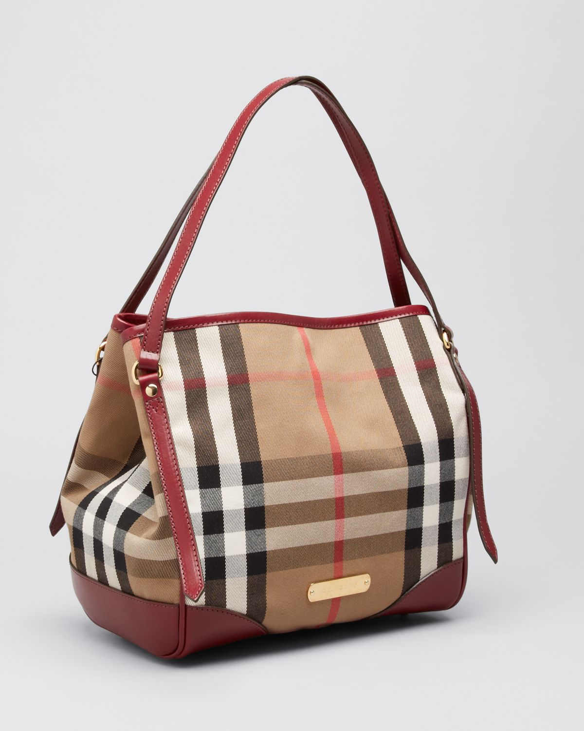 Burberry Tote Bridle House Check Small Canterbury in Brown - Lyst