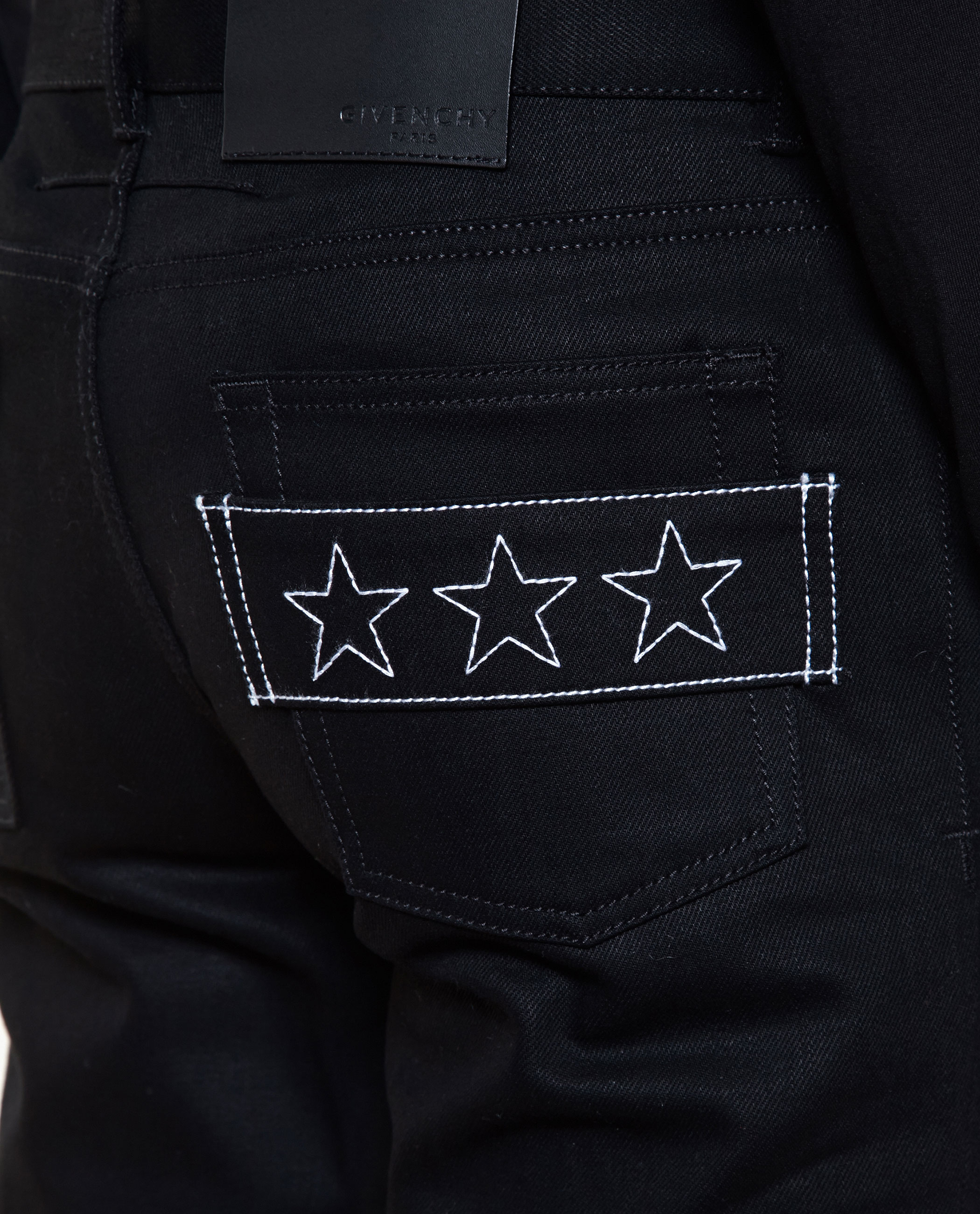 Givenchy Three Star Jeans in Black | Lyst