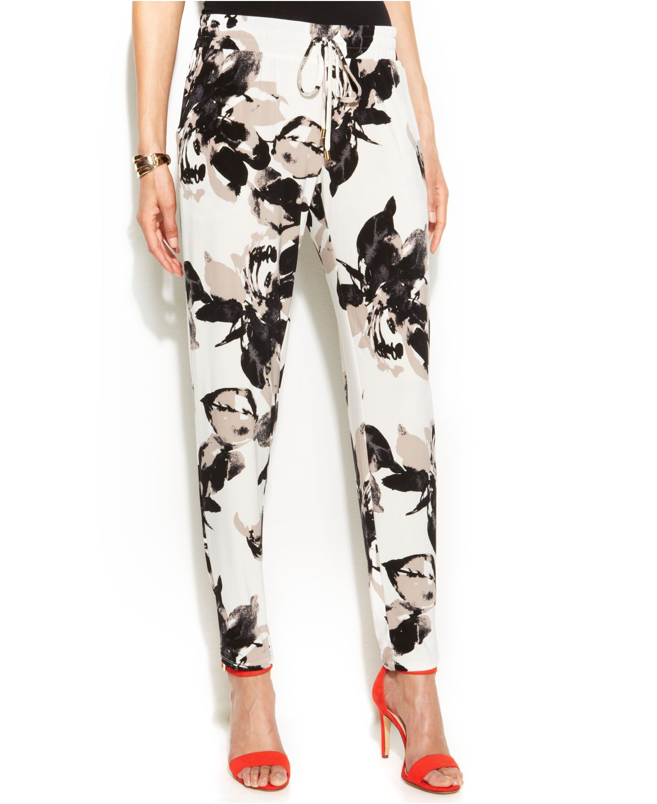 skinny stretch cargo jean with straps