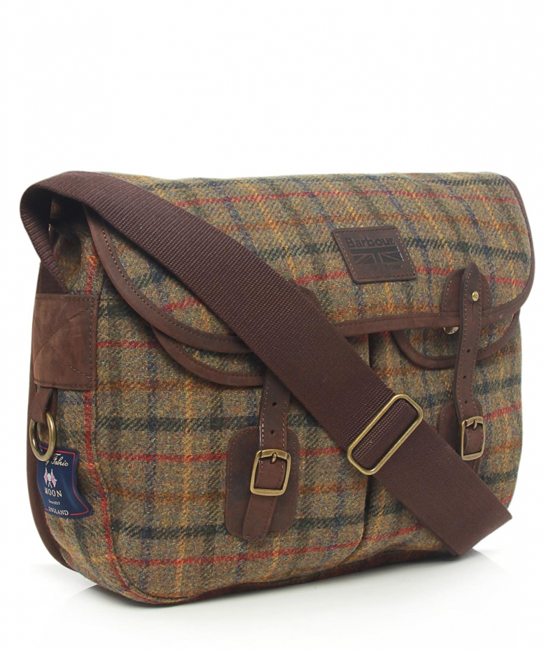 barbour tweed bag