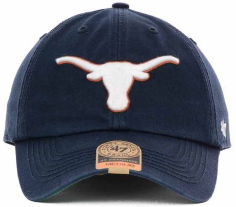 navy longhorns franchise cap texas brand