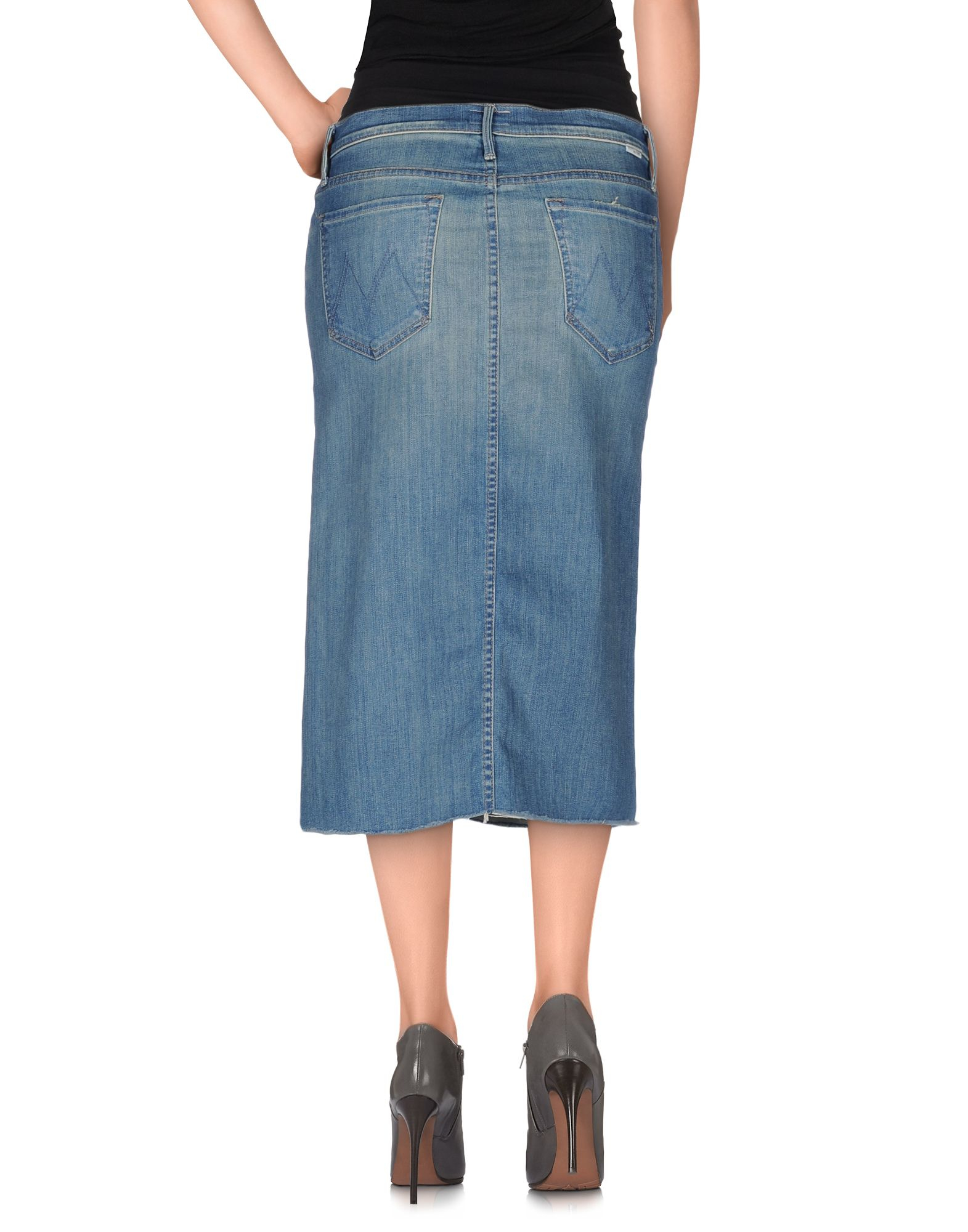 Mother Denim Skirt in Blue - Lyst