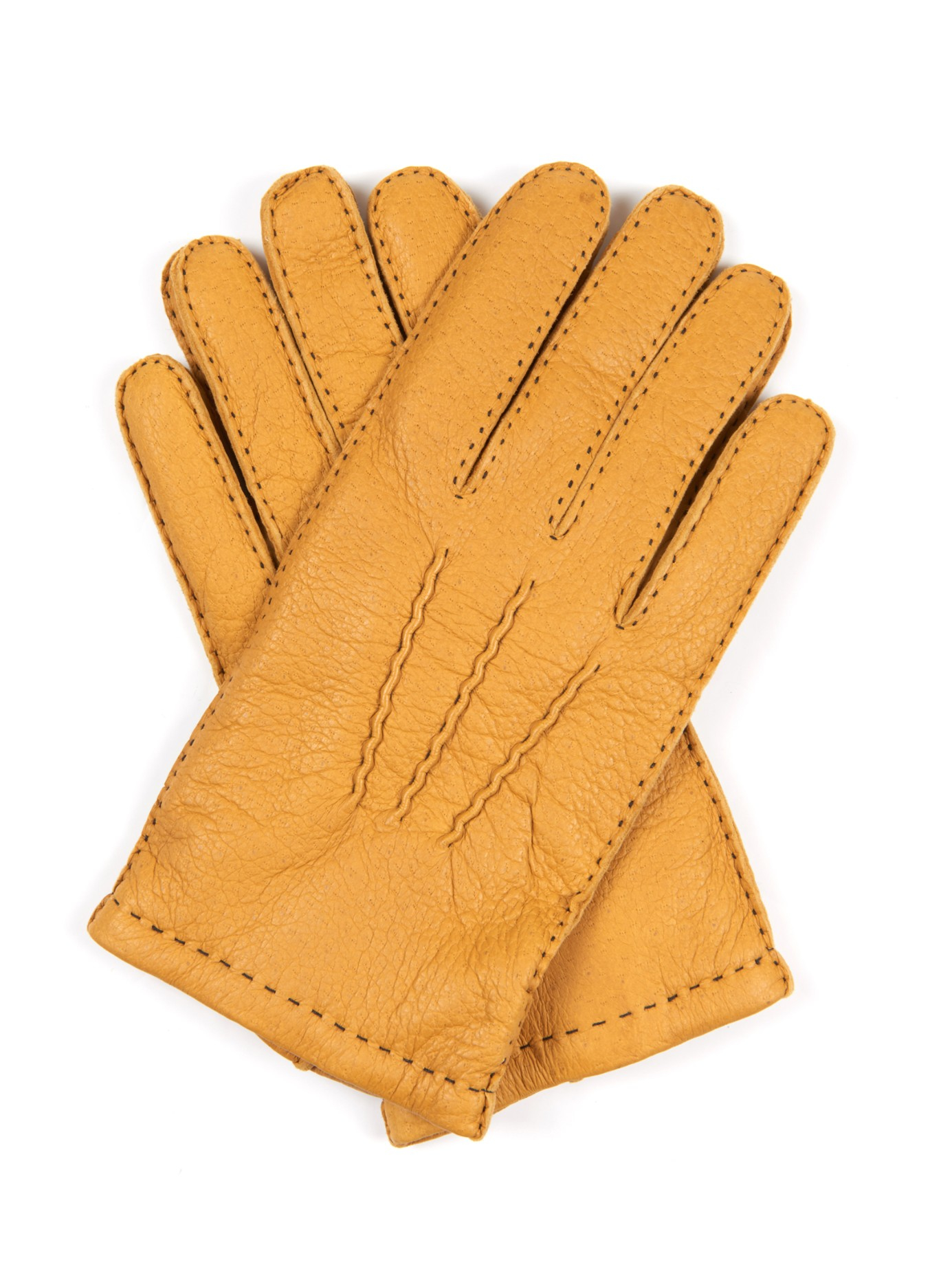 Dents Mens Cashmere Lined Chelsea Leather Gloves Brown