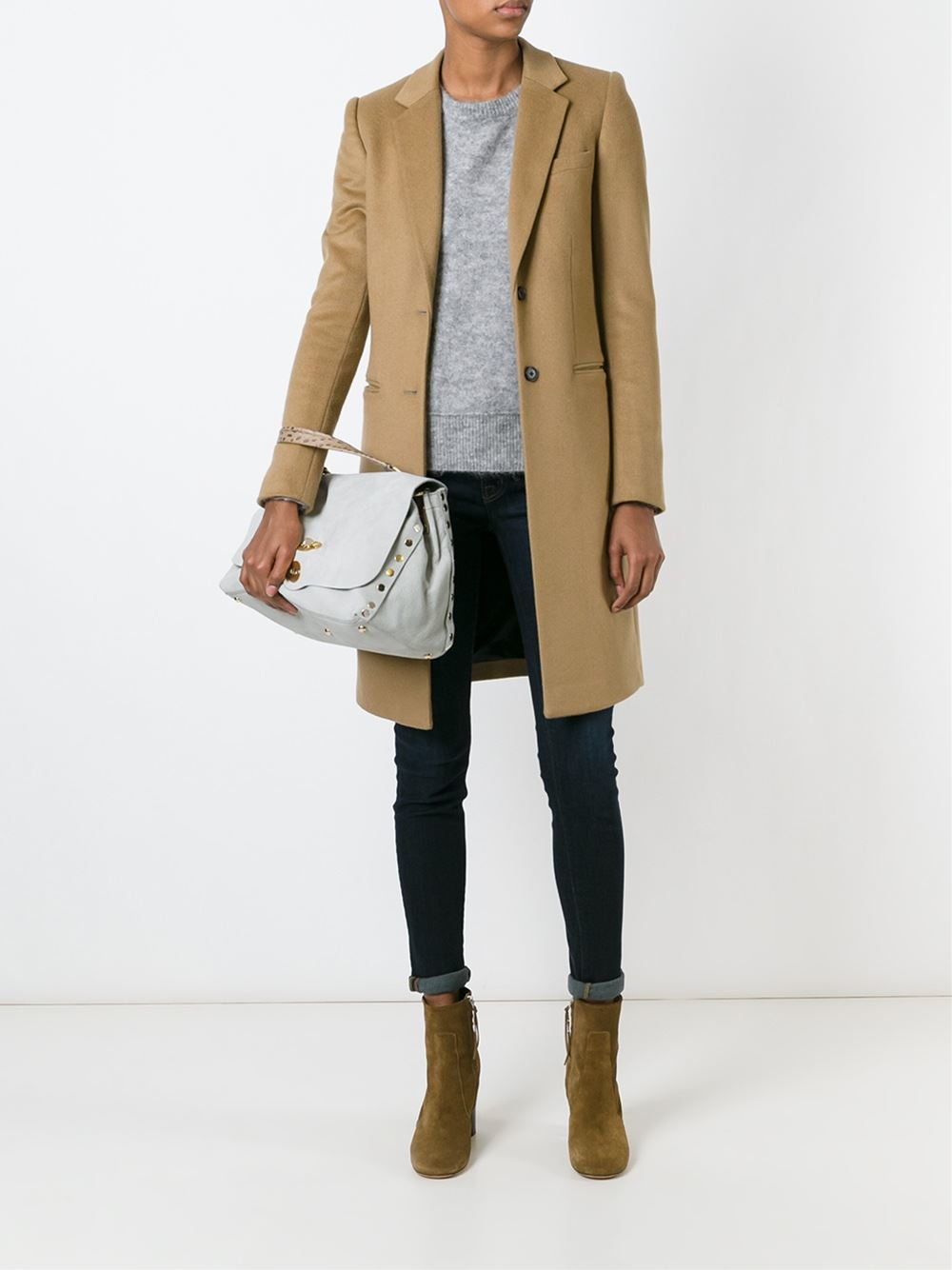 Zanellato Medium \u0026#39;postina\u0026#39; Satchel in Gray (GREY) | Lyst  