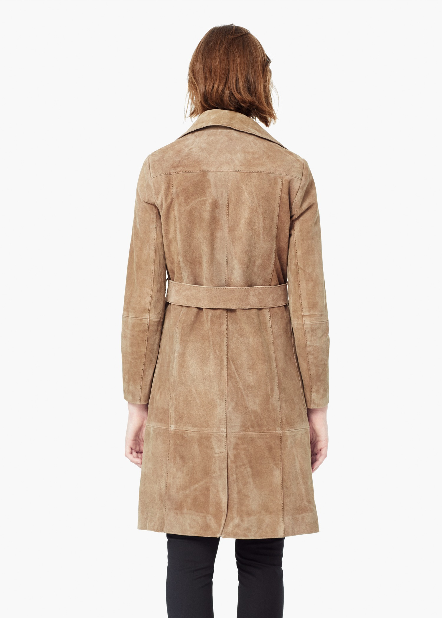 suede trench coat mango