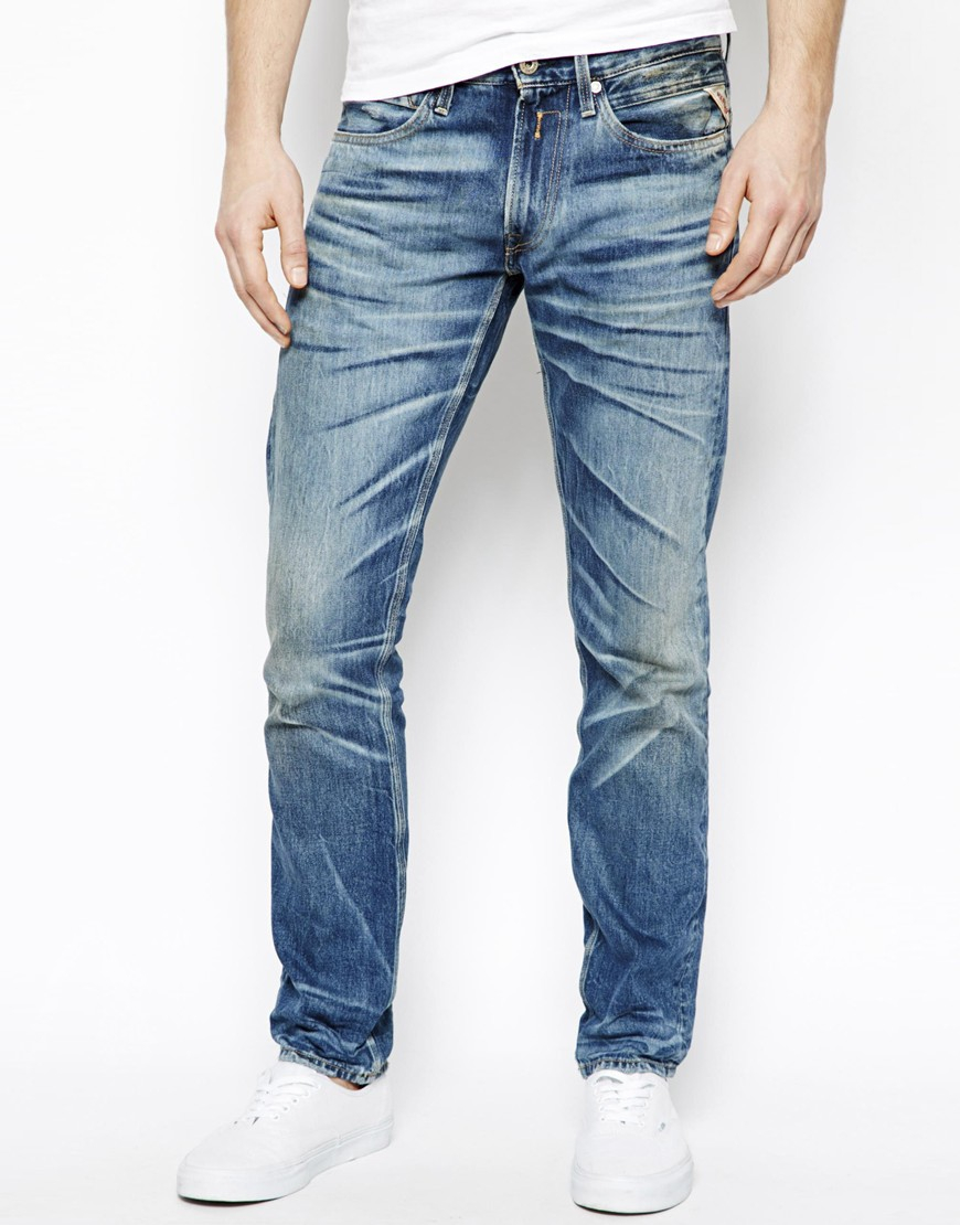 Lyst - Replay Jeto Jeans in Blue for Men