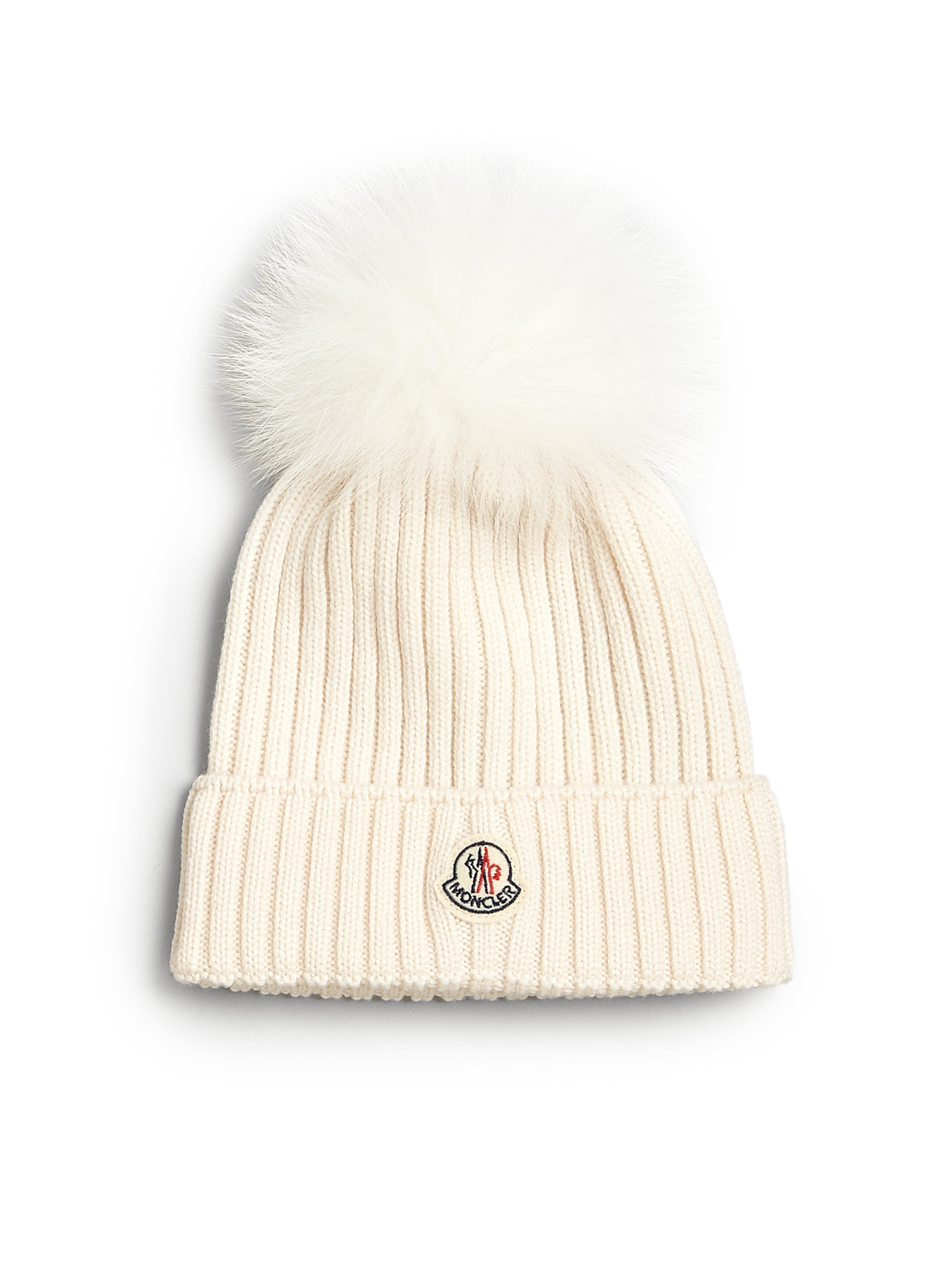 moncler beanie white