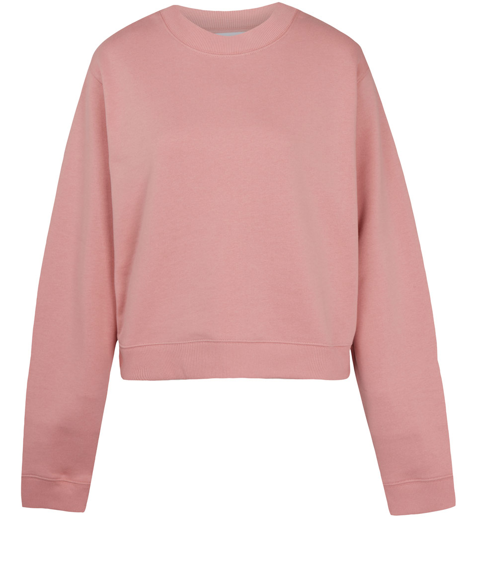 Acne Studios Dusty Pink Bird Fleece Sweatshirt - Lyst