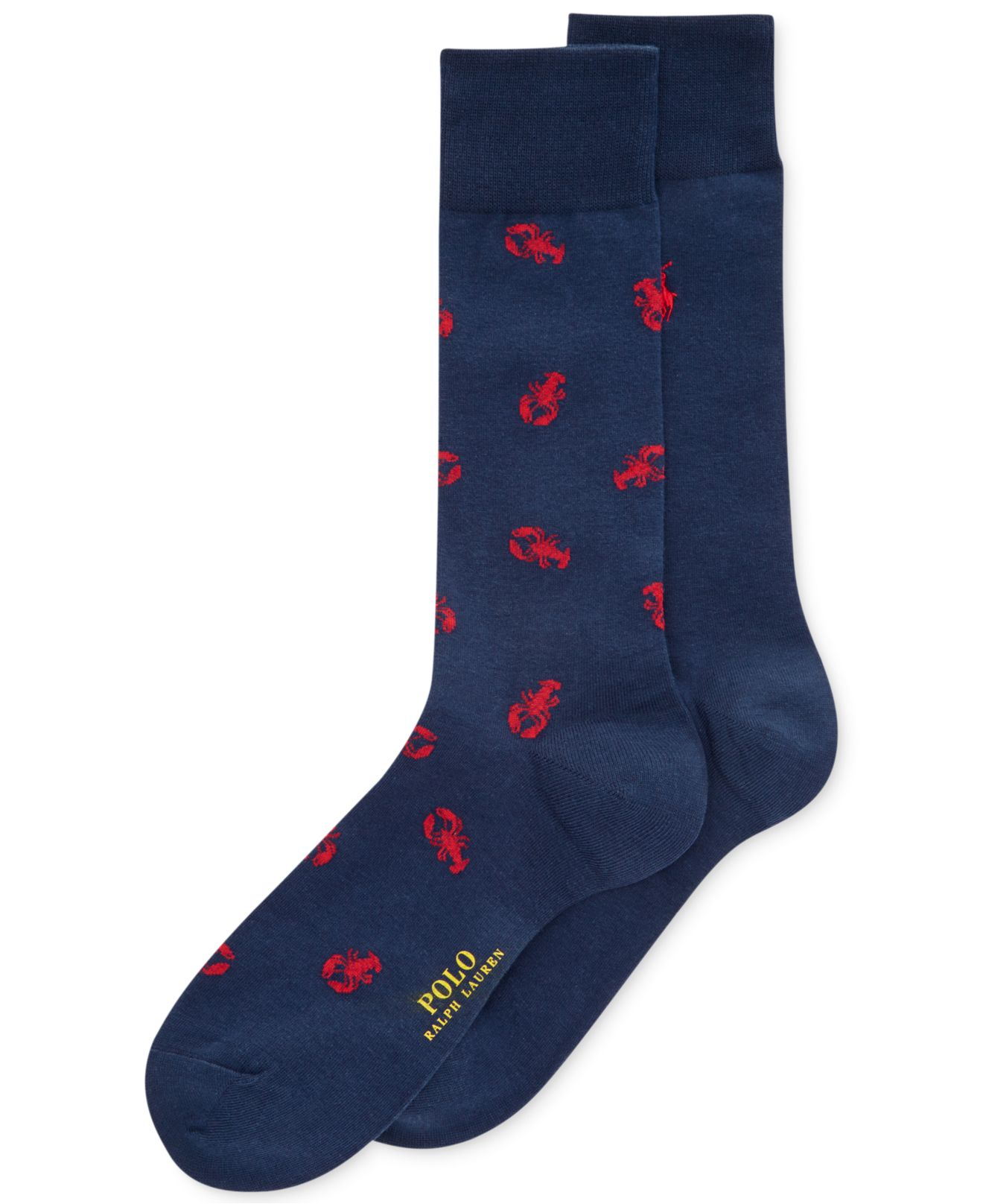 Polo Ralph Lauren Lobster Dress Socks 2-Pack in Blue for Men | Lyst
