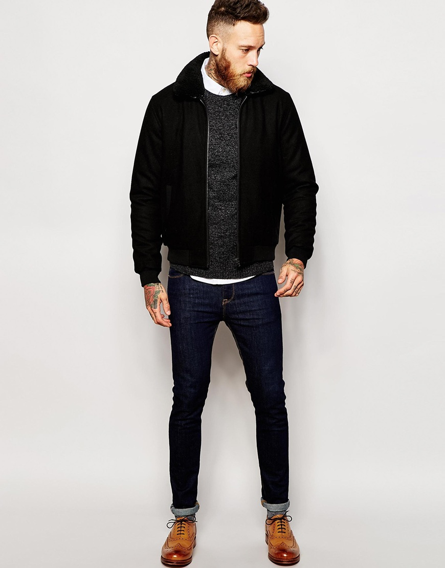 harrington wool jacket