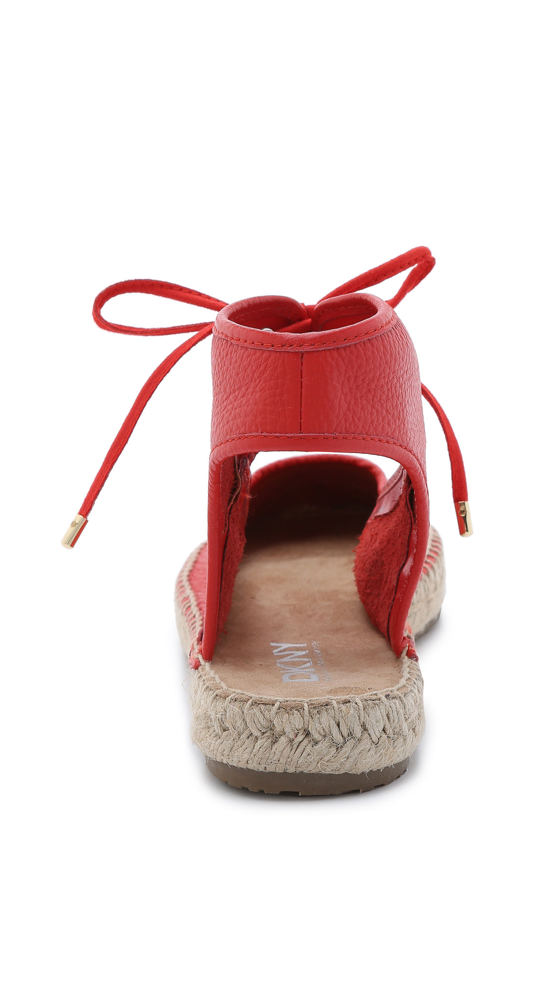 red lace up espadrilles