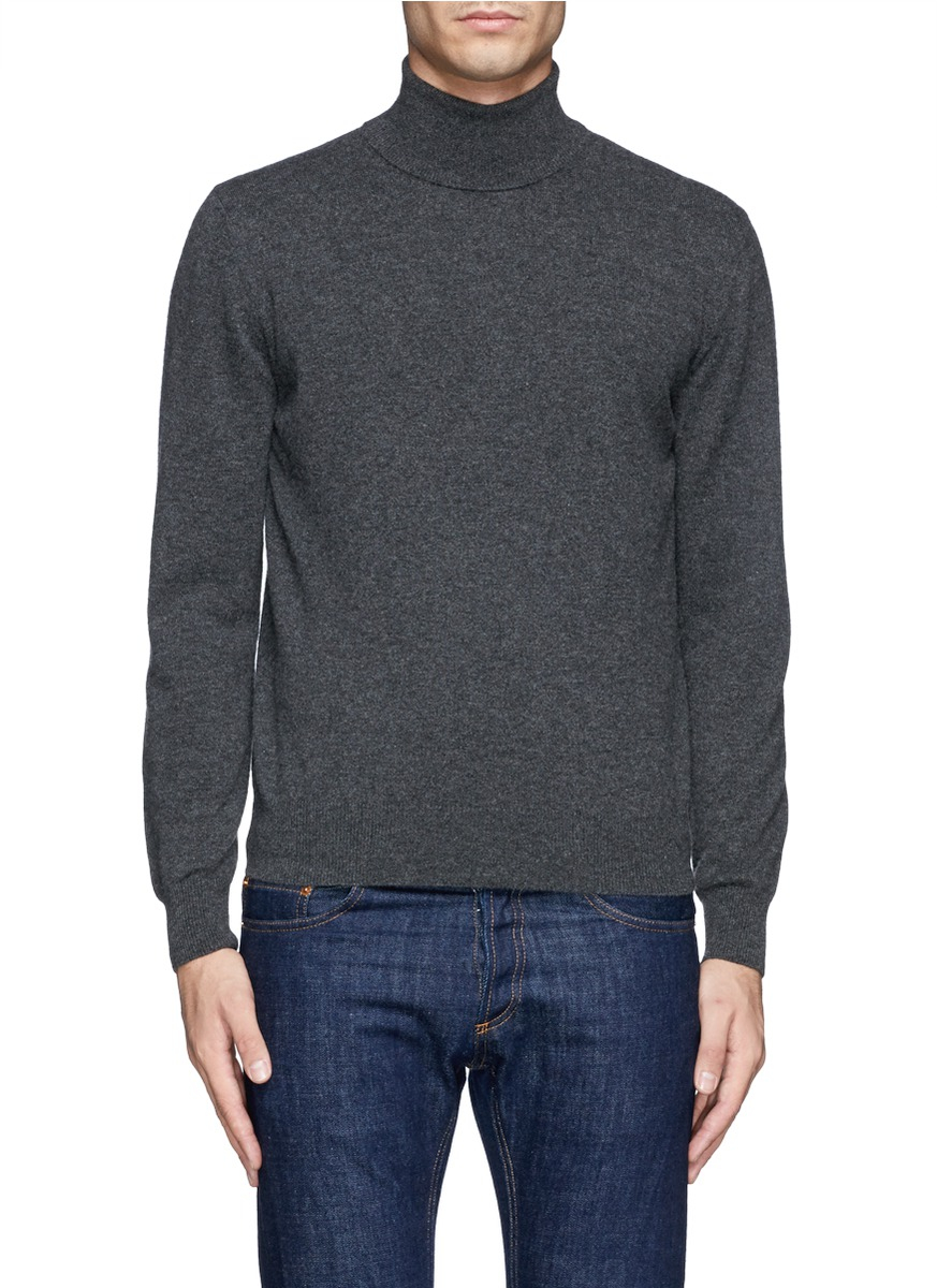 Canali Turtleneck Sweater in Gray for Men (Grey) | Lyst