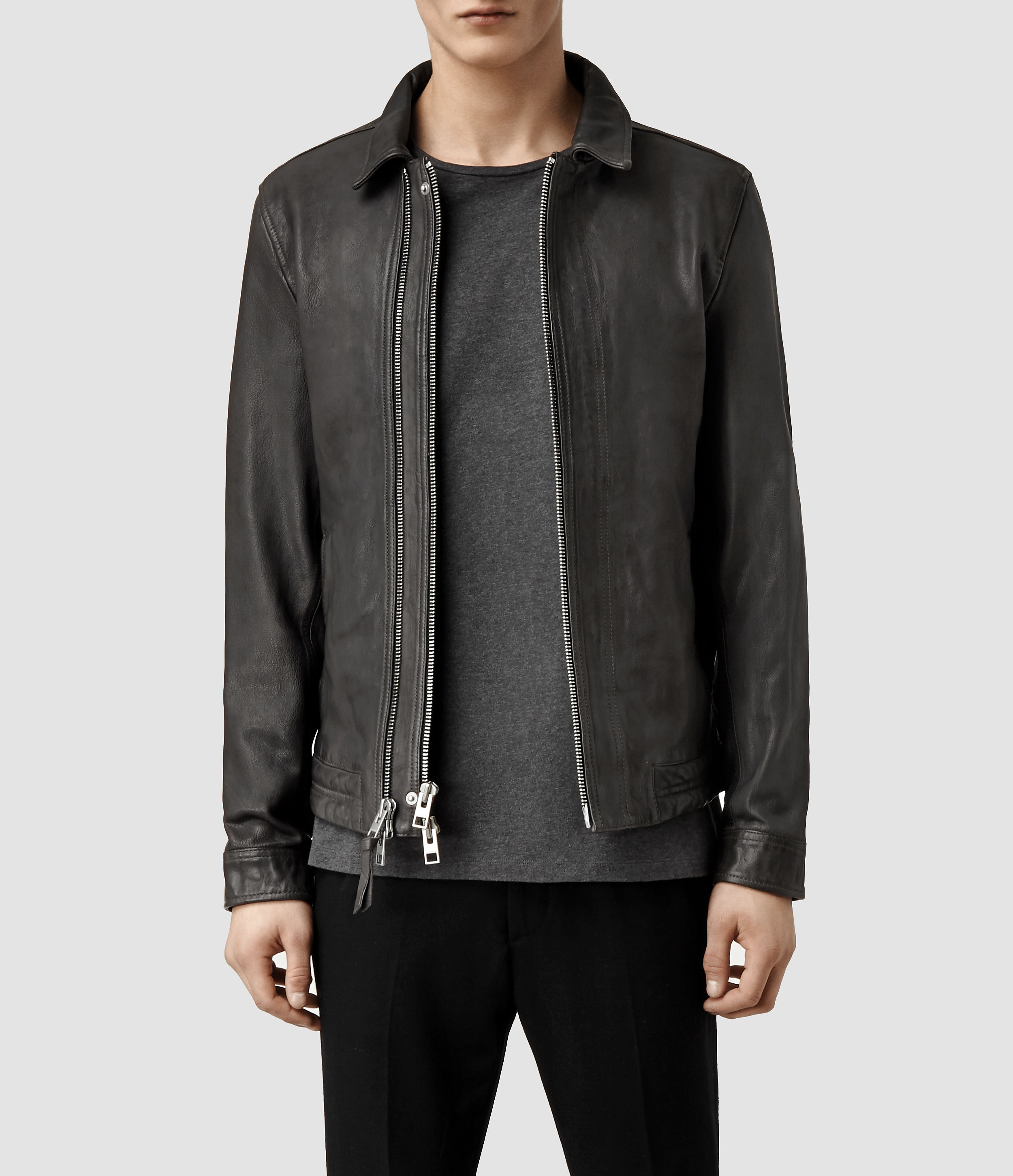 アウター形シングルALLSAINTS オールセインツ Varley Leather Jacket