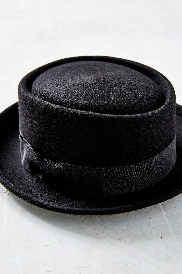 Urban Outfitters Penny Porkpie Hat in Black | Lyst