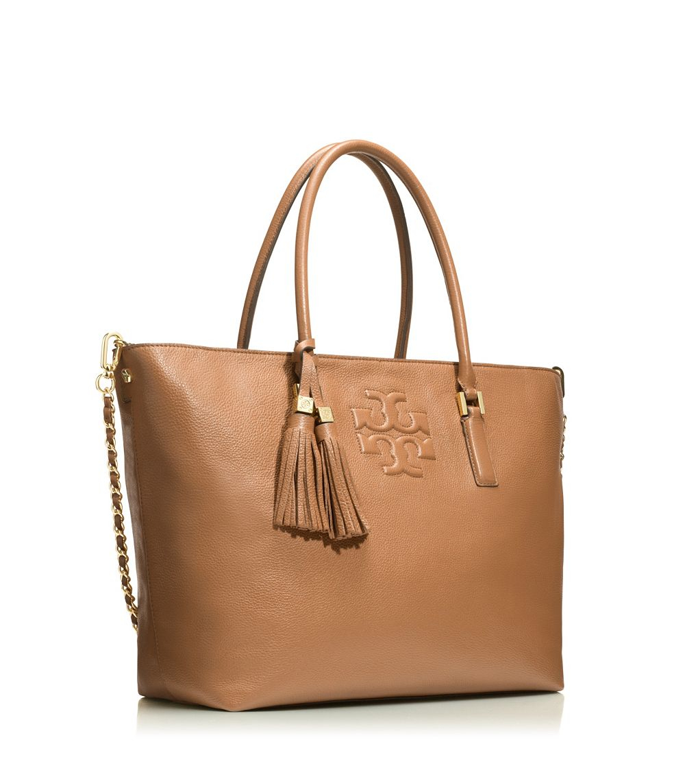 Tory Burch Thea Convertible Tote in Brown | Lyst Canada