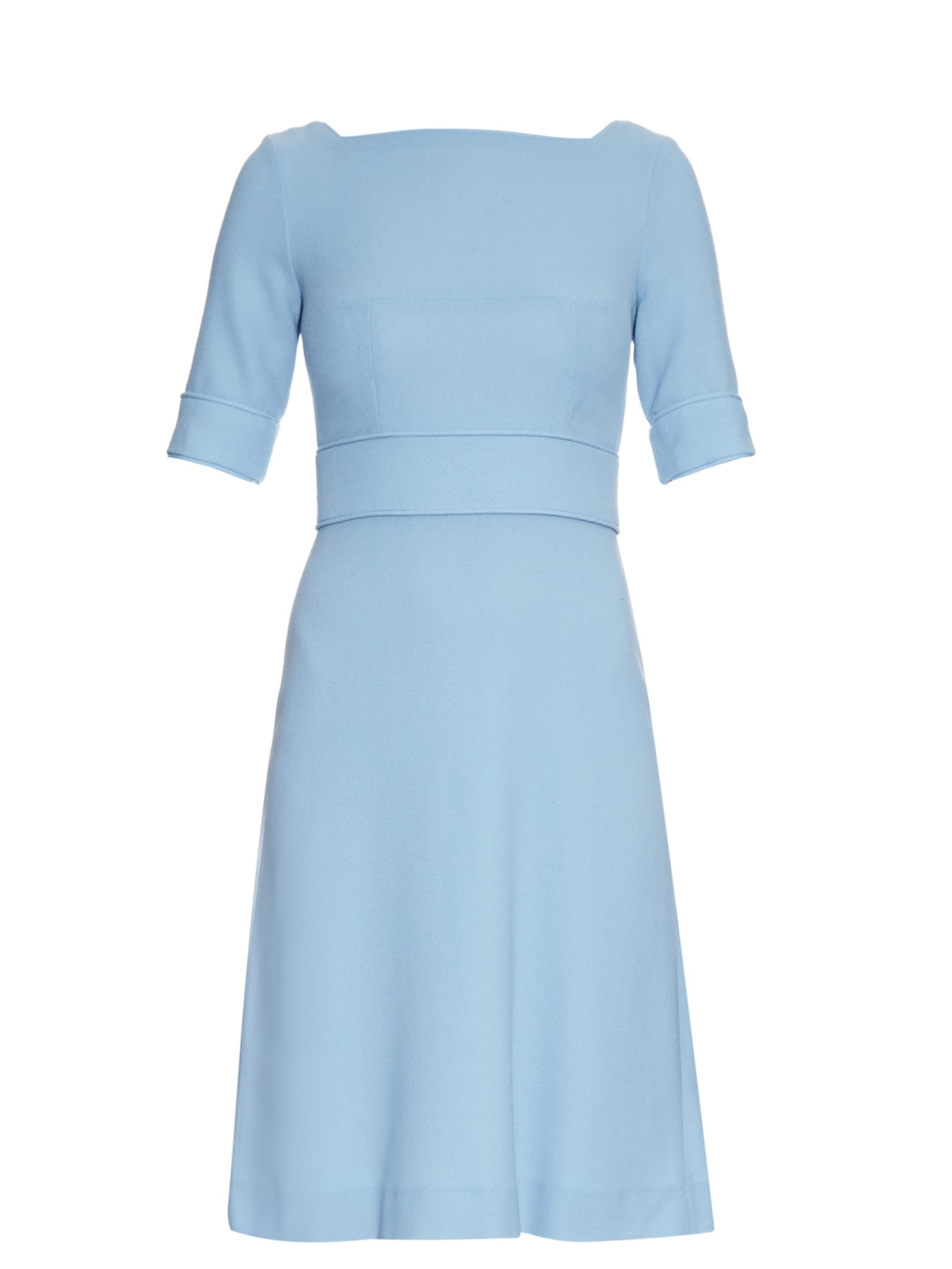 Goat Berkley Wool-crepe Dress in Blue | Lyst