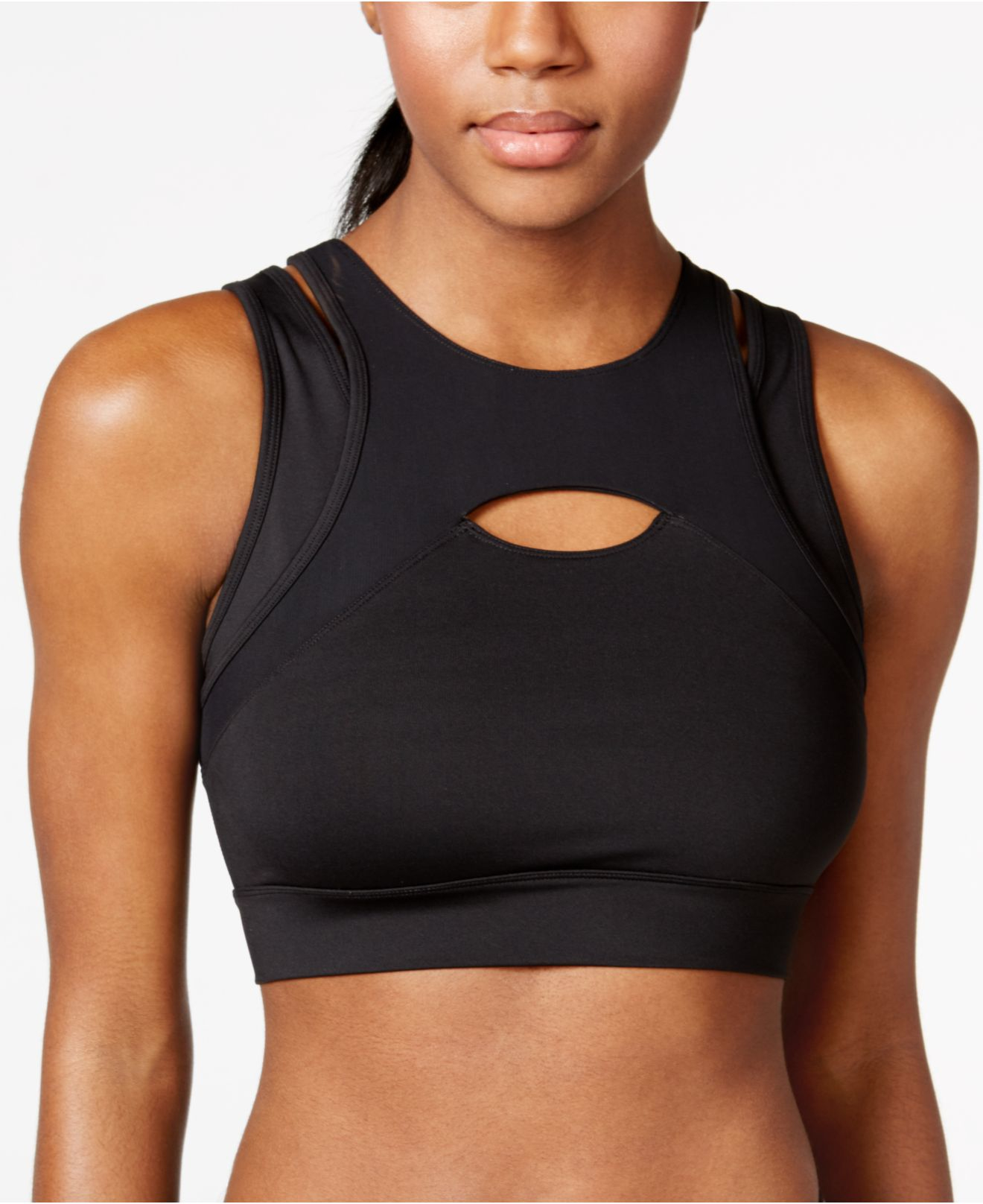 calvin klein high neck sports bra