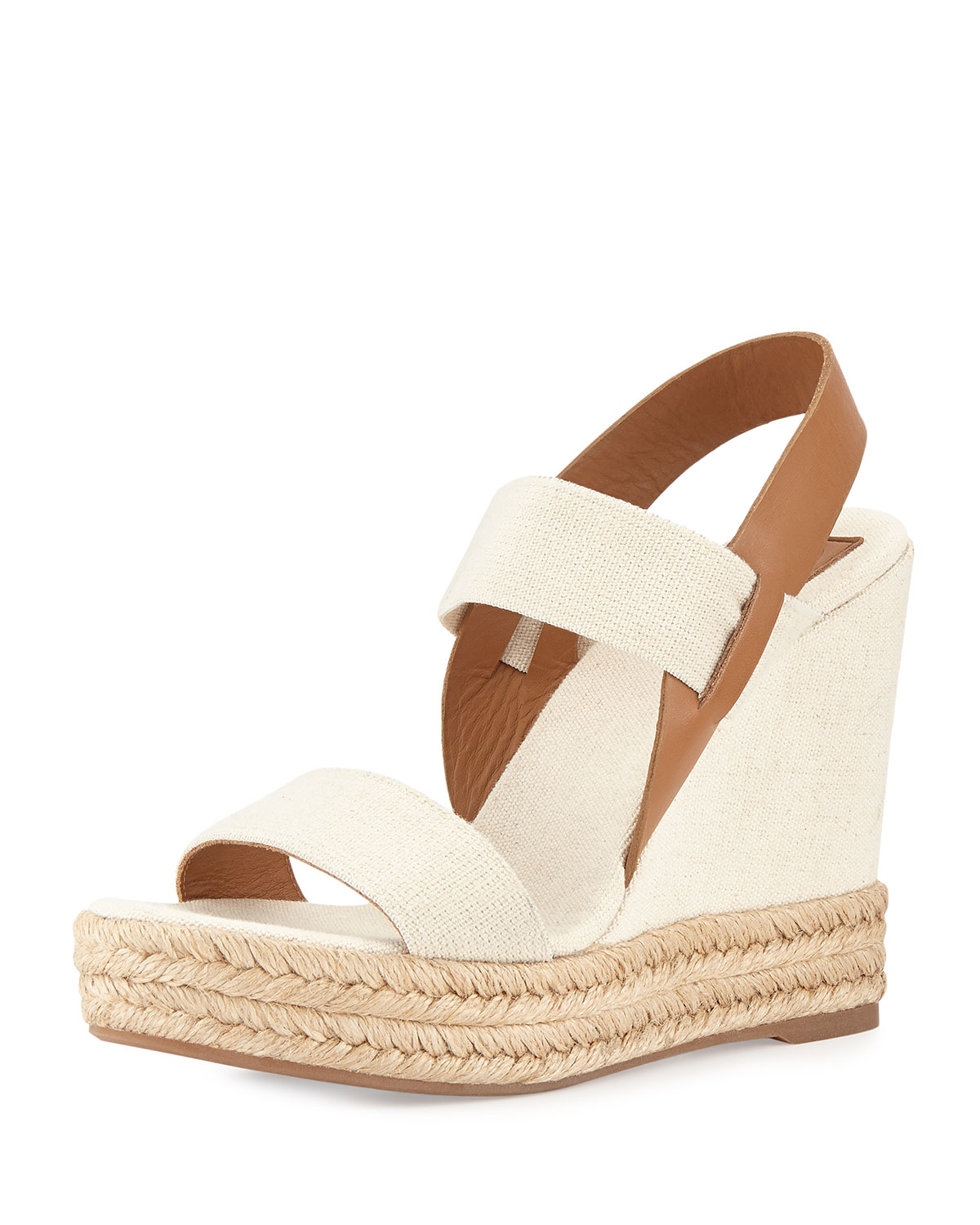 Tory Burch Two-band Wedge Sandal in Tan (Natural) - Lyst