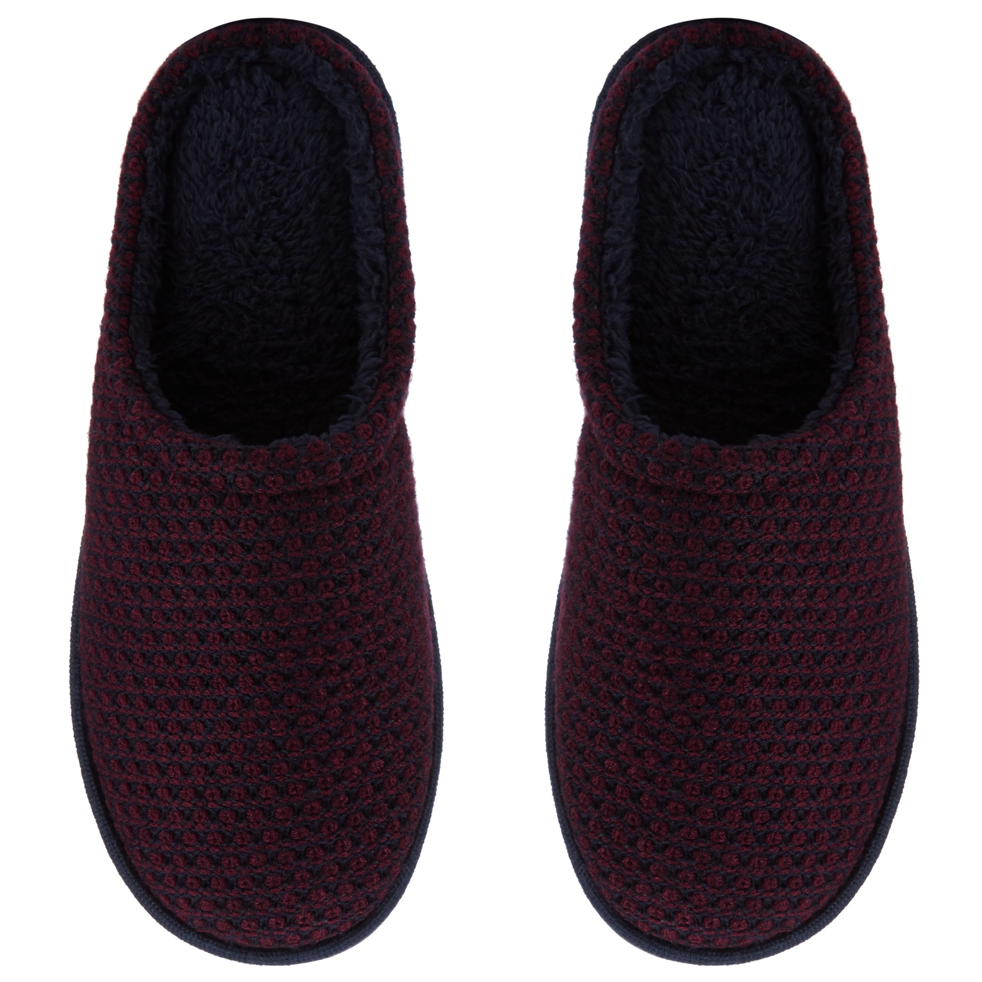 John Lewis Synthetic Chunky Knit Mule Slippers for Men - Lyst