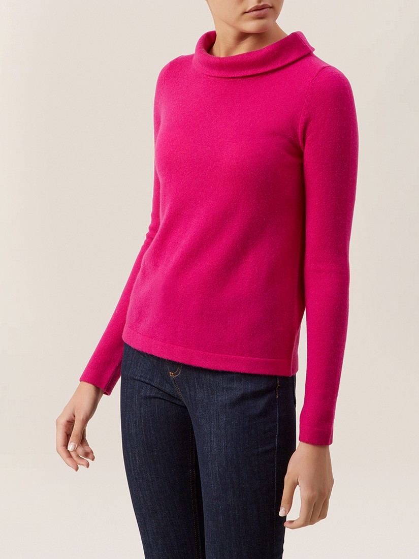 Pink Hobbs Audrey Sweater Audrey Wool Cashmere Jumper Hobbs UK