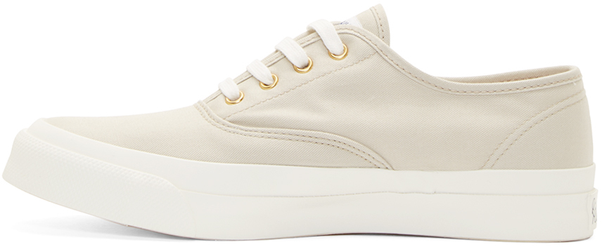 beige canvas sneakers