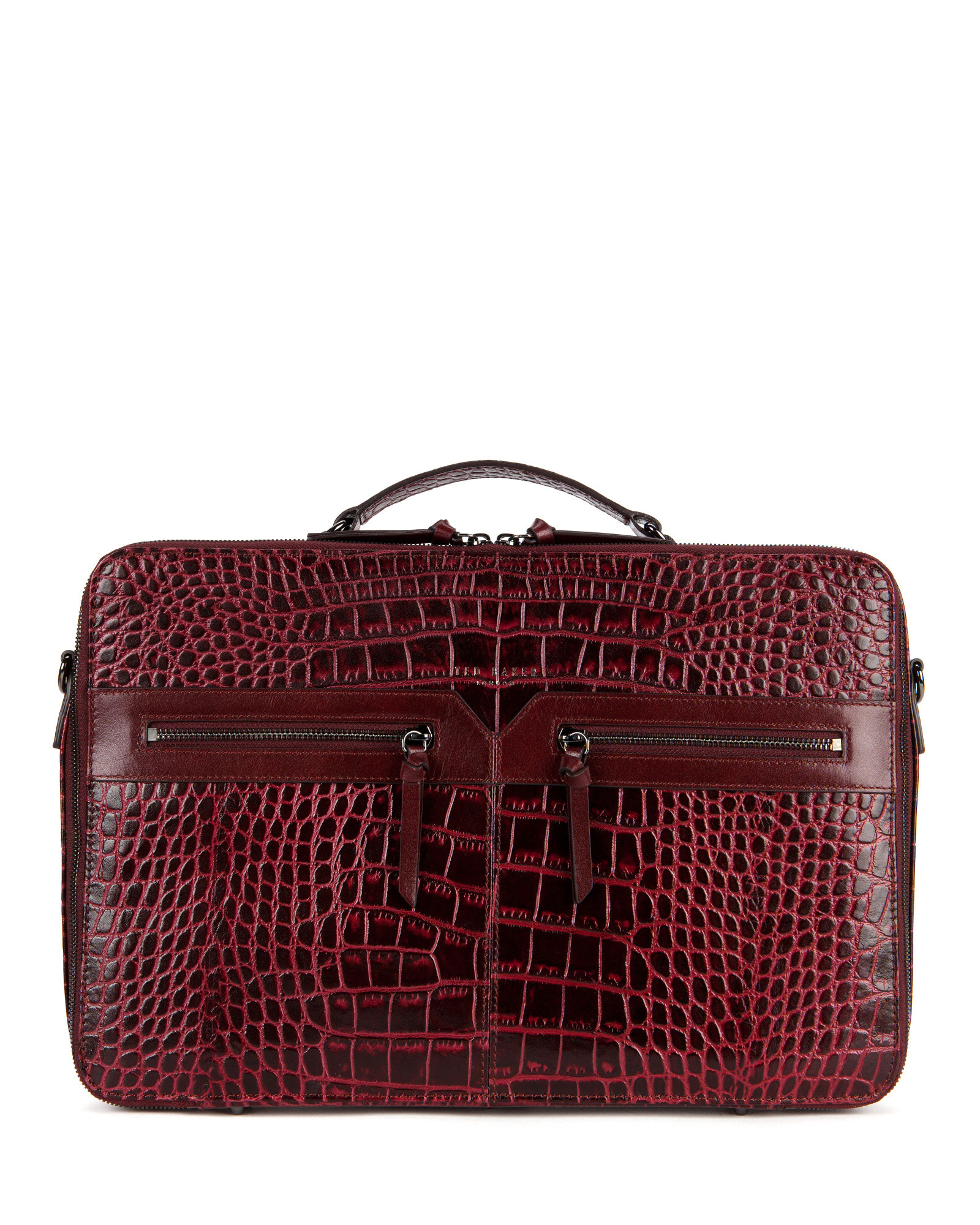 Ted Baker Leather Laptop Bag in Red for Men Lyst UK