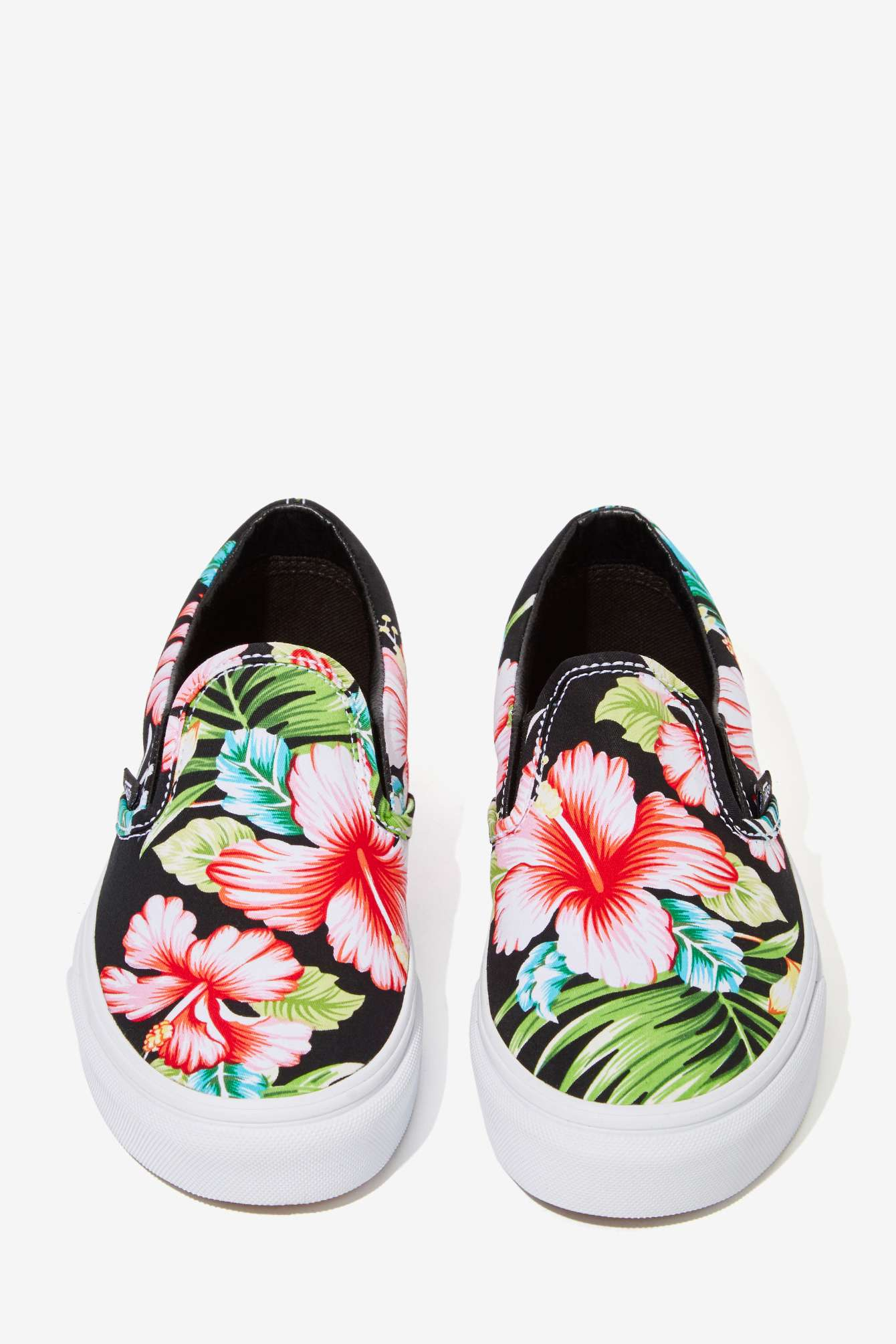 slip on floral shoes