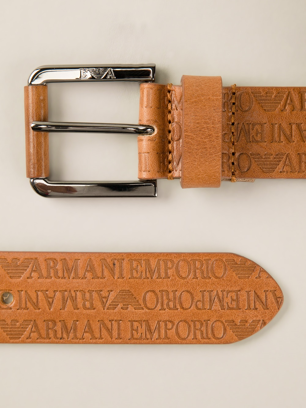armani embossed belt