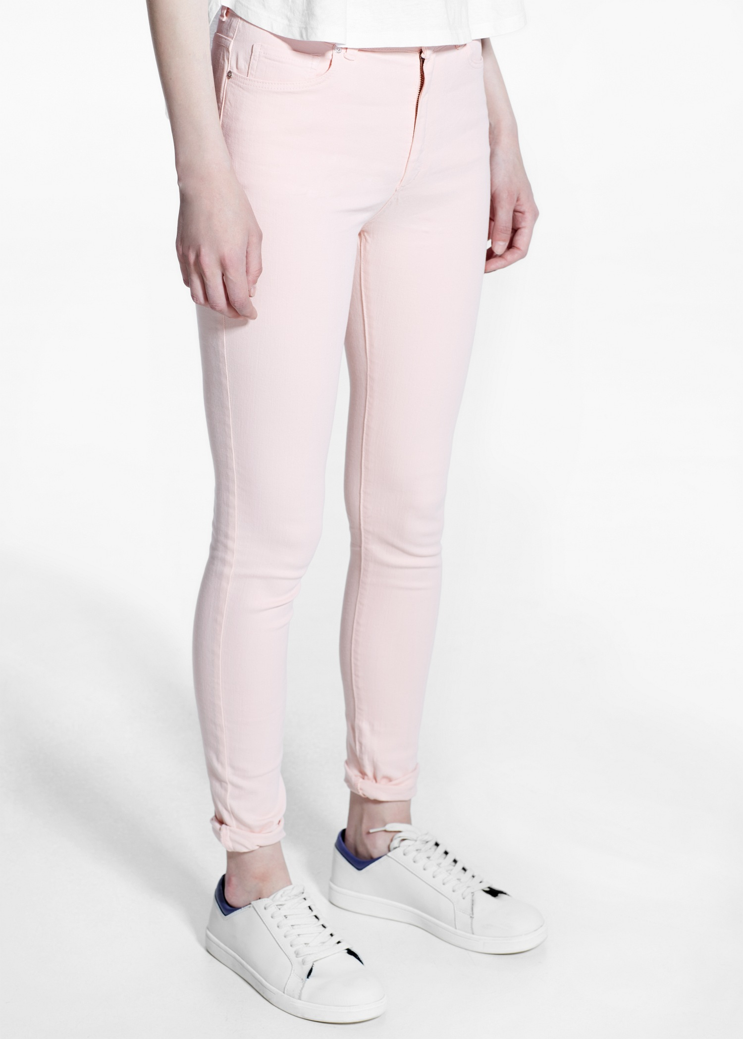 mango pink jeans