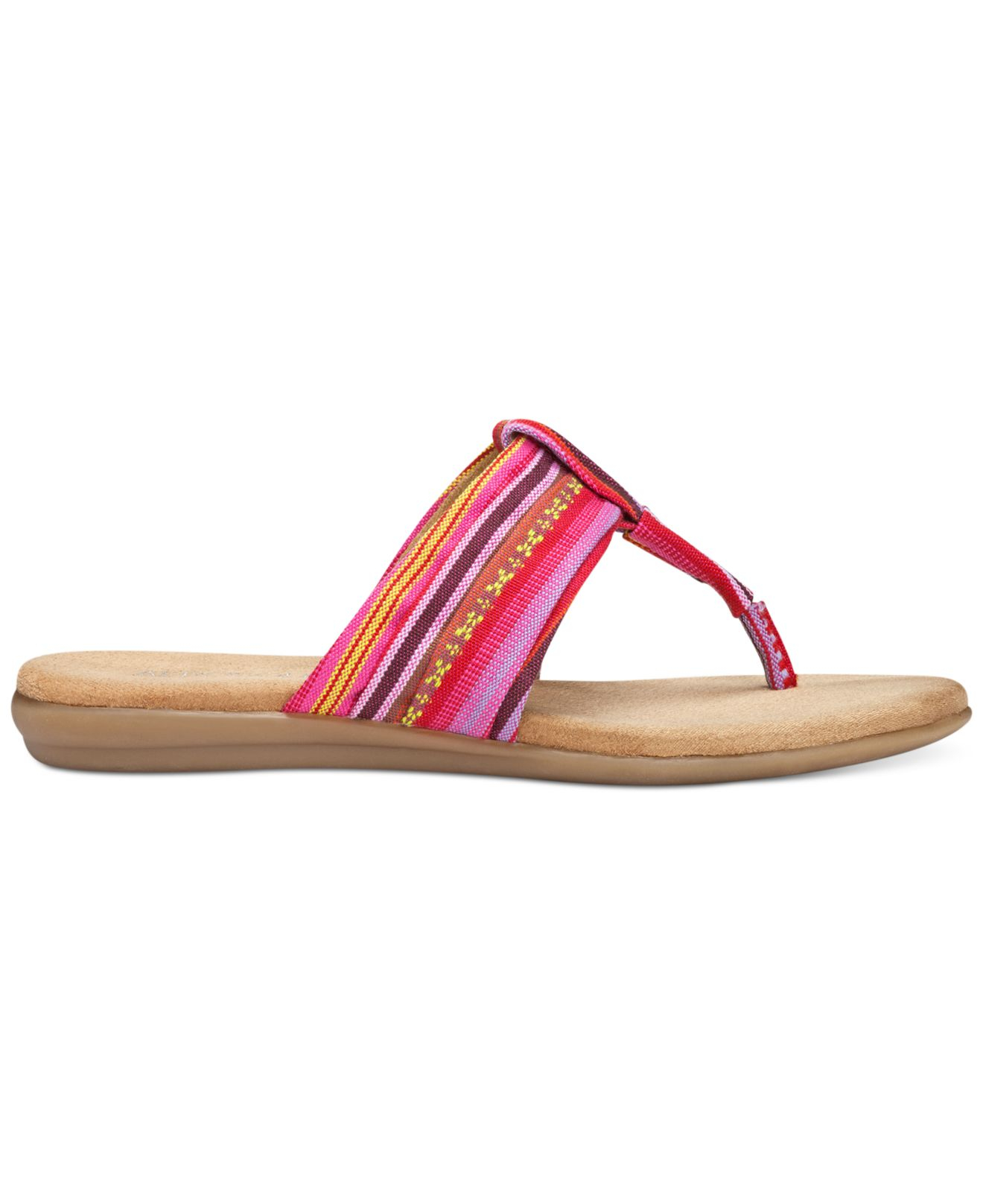 Aerosoles Chlairvoyant Flat Sandals in Pink (Pink Stripe) | Lyst