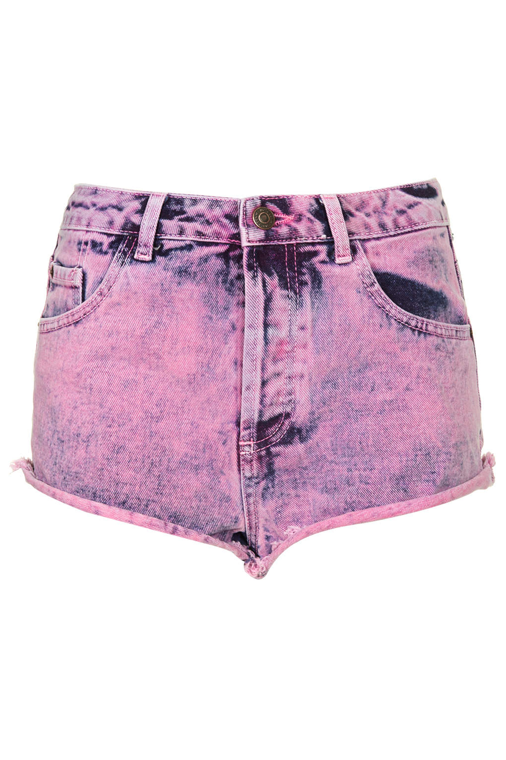 topshop acid wash shorts